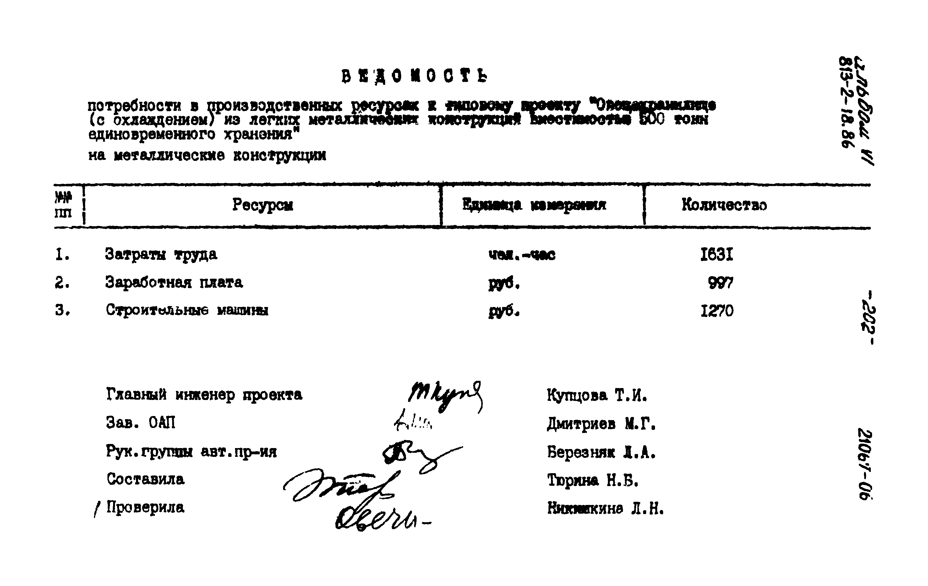 Типовой проект 813-2-18.86