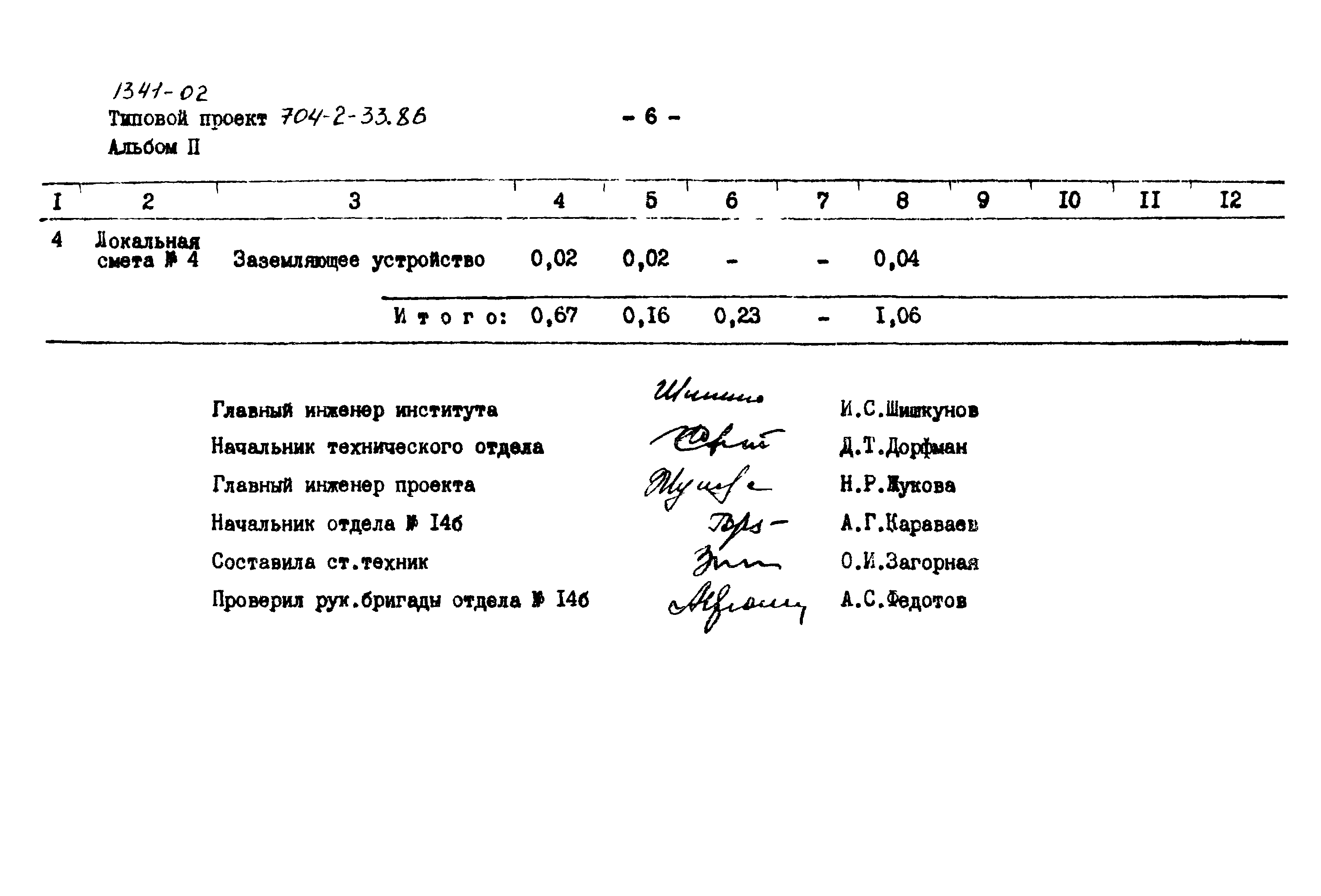 Типовой проект 704-2-33.86