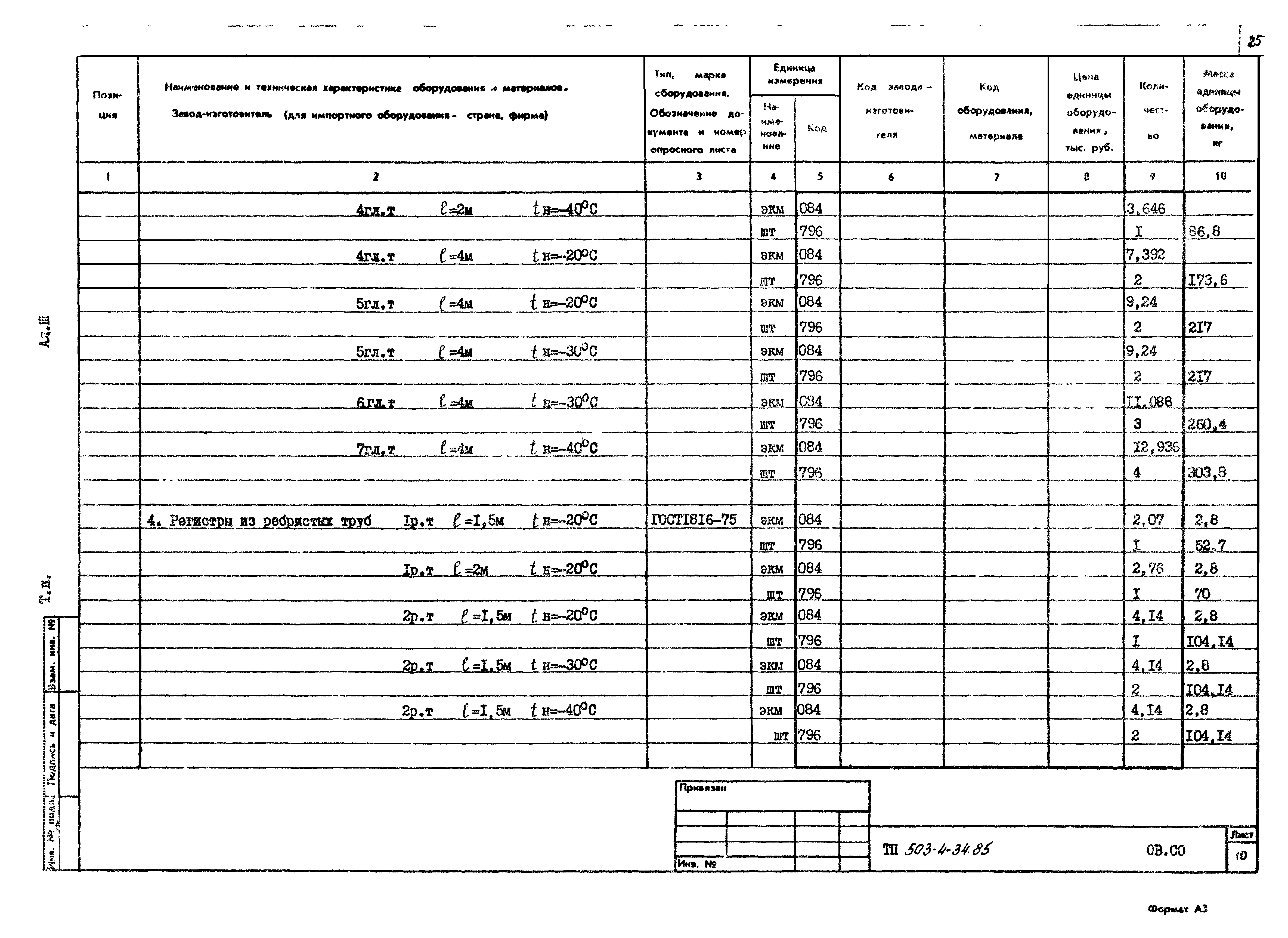 Типовой проект 503-4-34.85