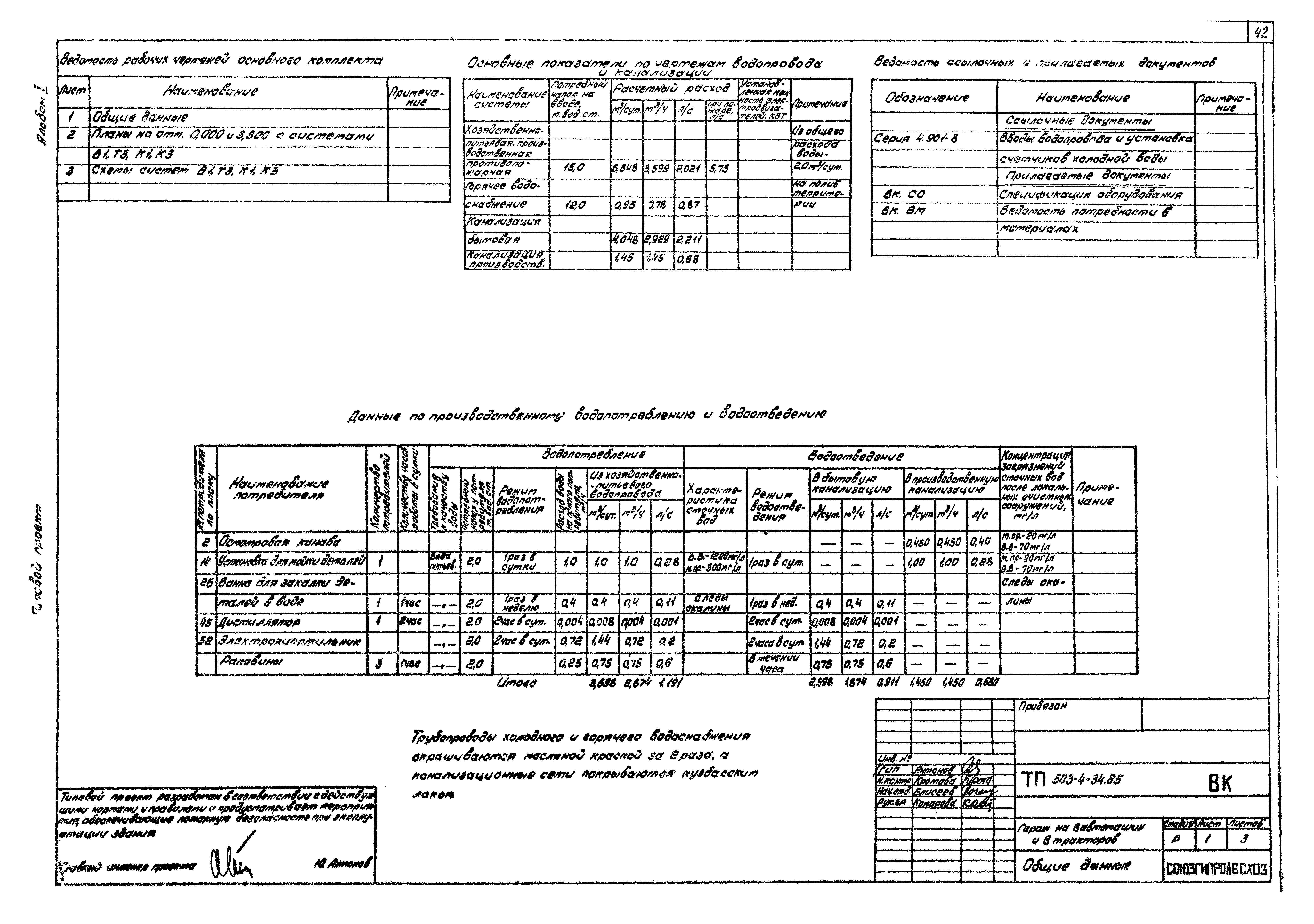 Типовой проект 503-4-34.85