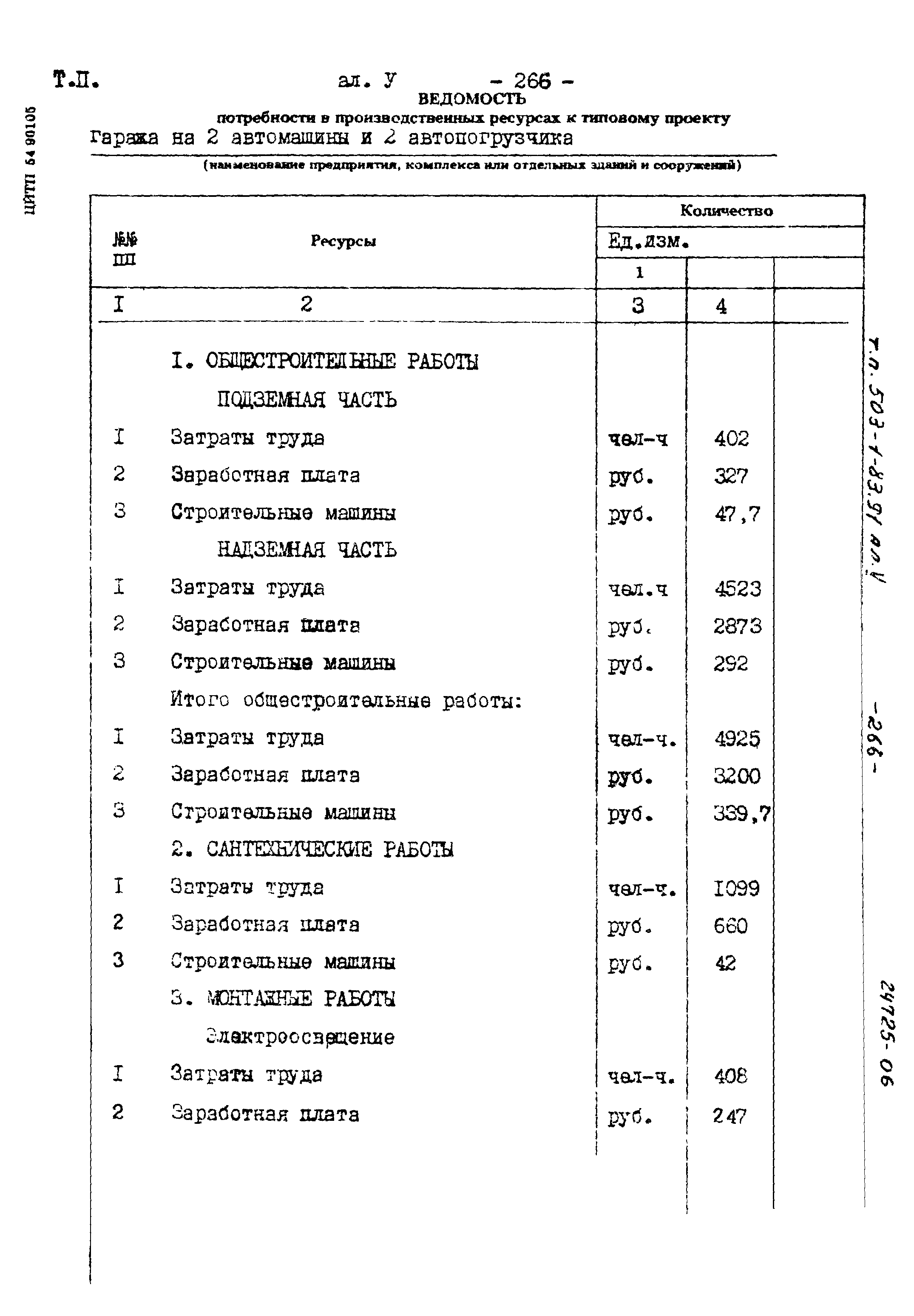 Типовой проект 503-1-83.91