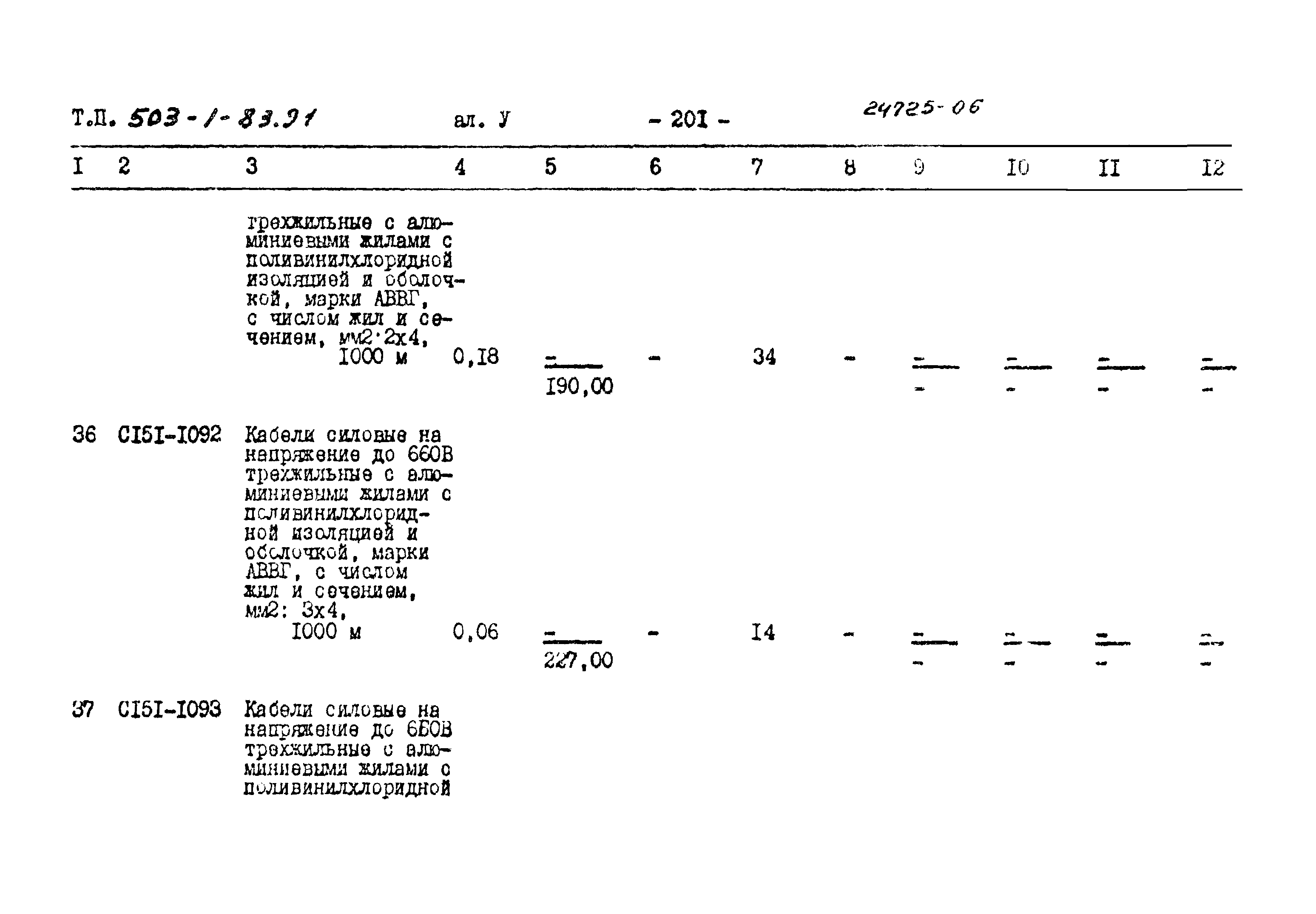 Типовой проект 503-1-83.91