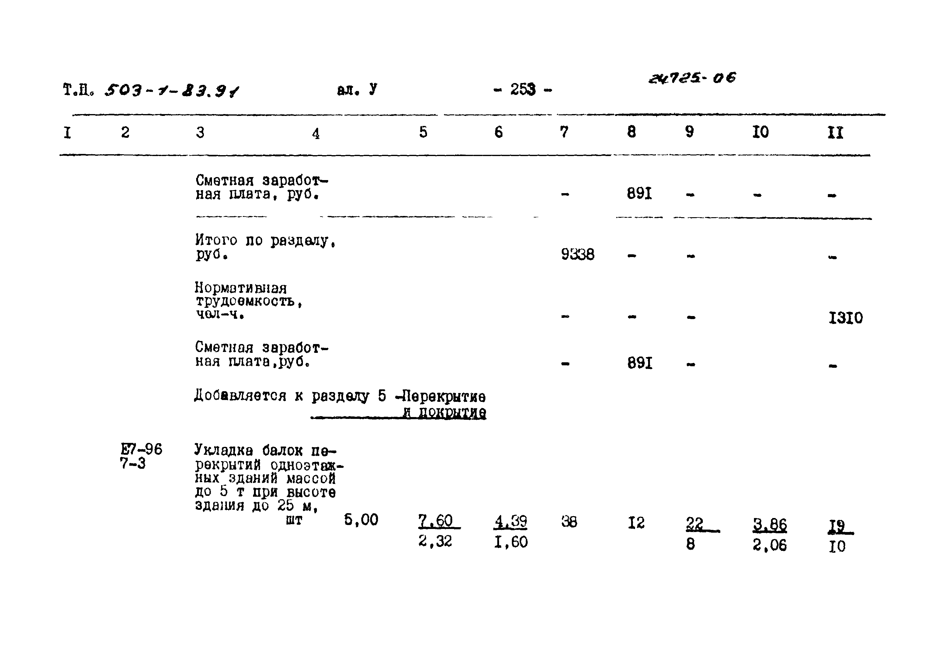 Типовой проект 503-1-83.91