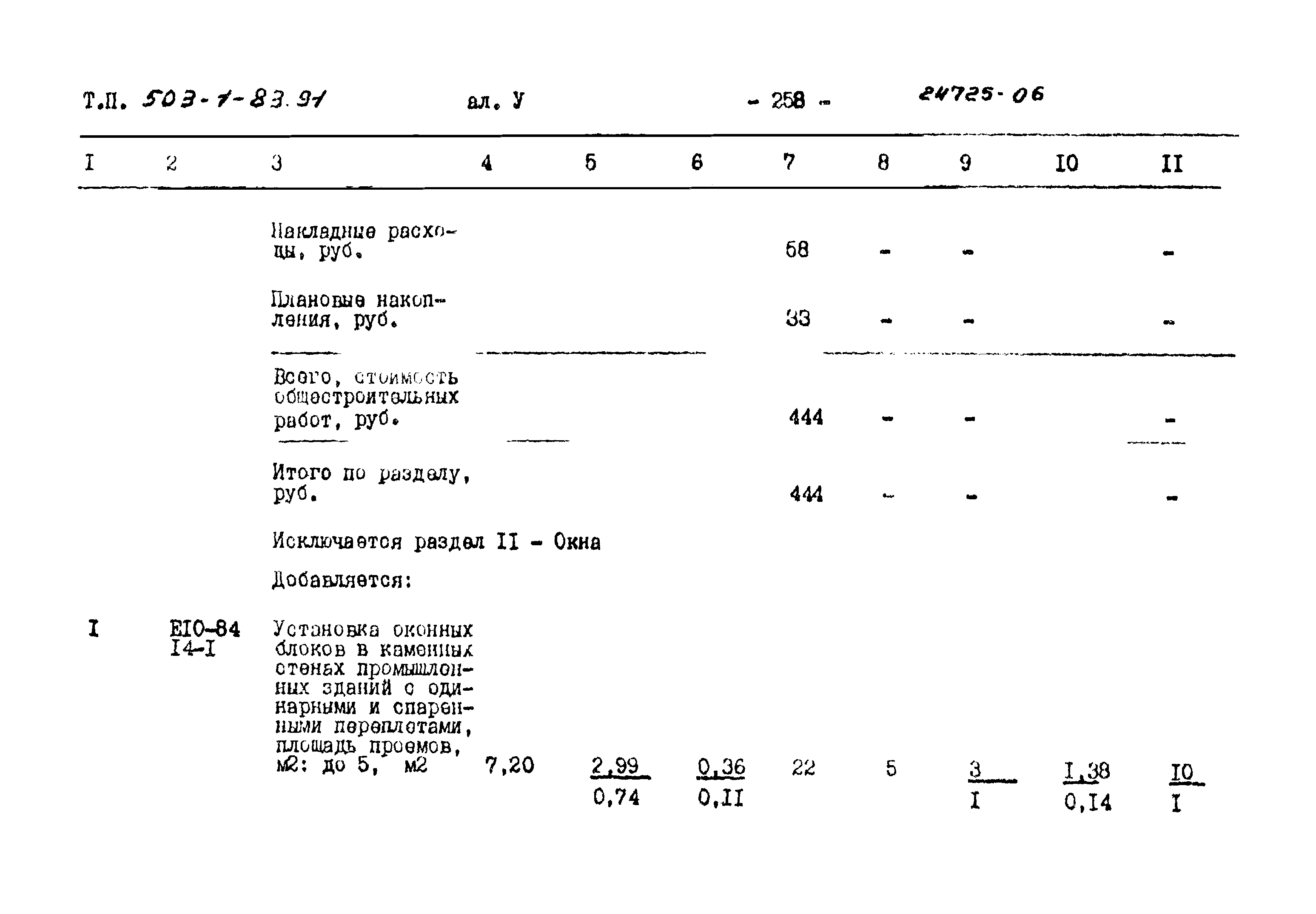 Типовой проект 503-1-83.91