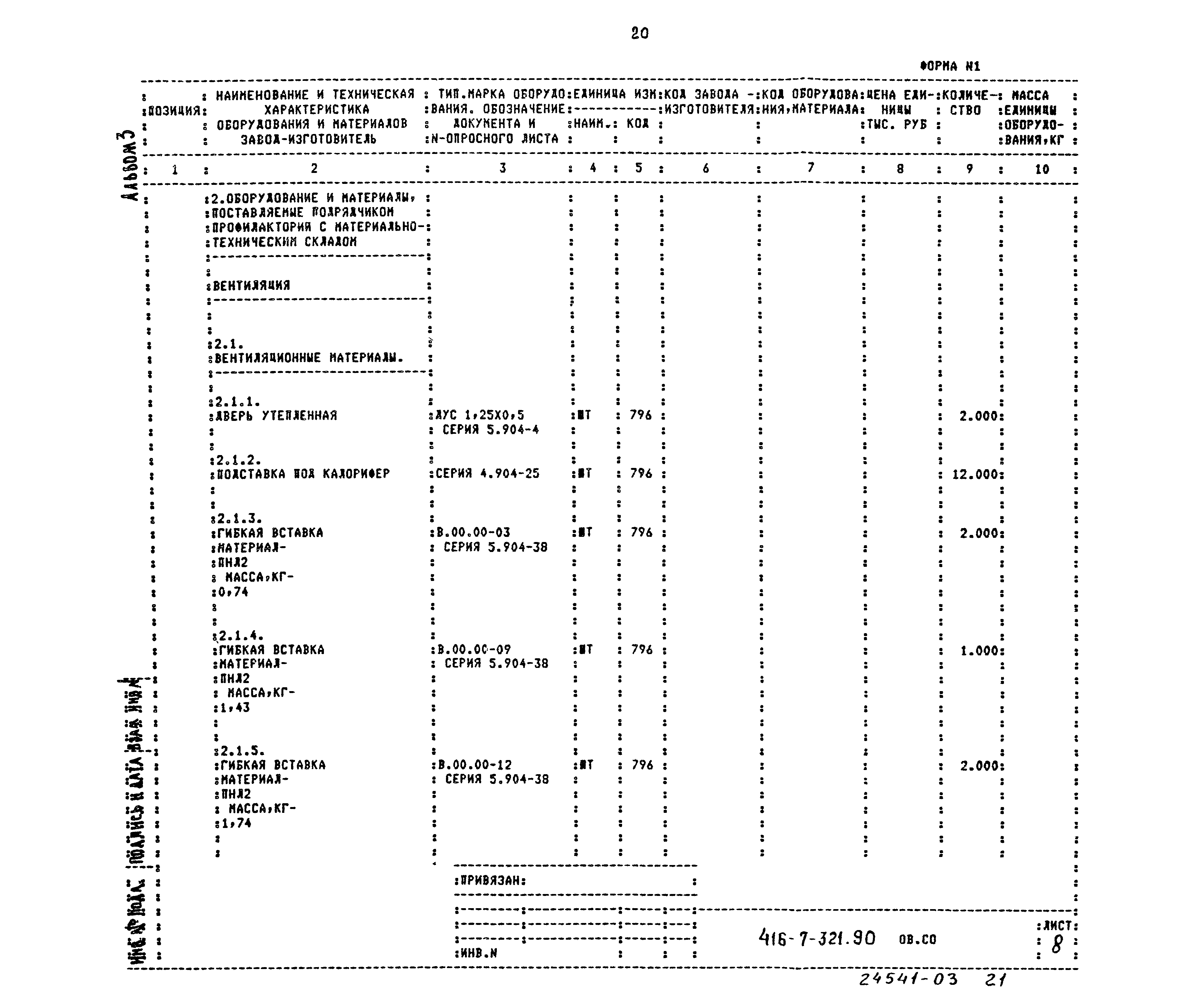 Типовой проект 416-7-321.90