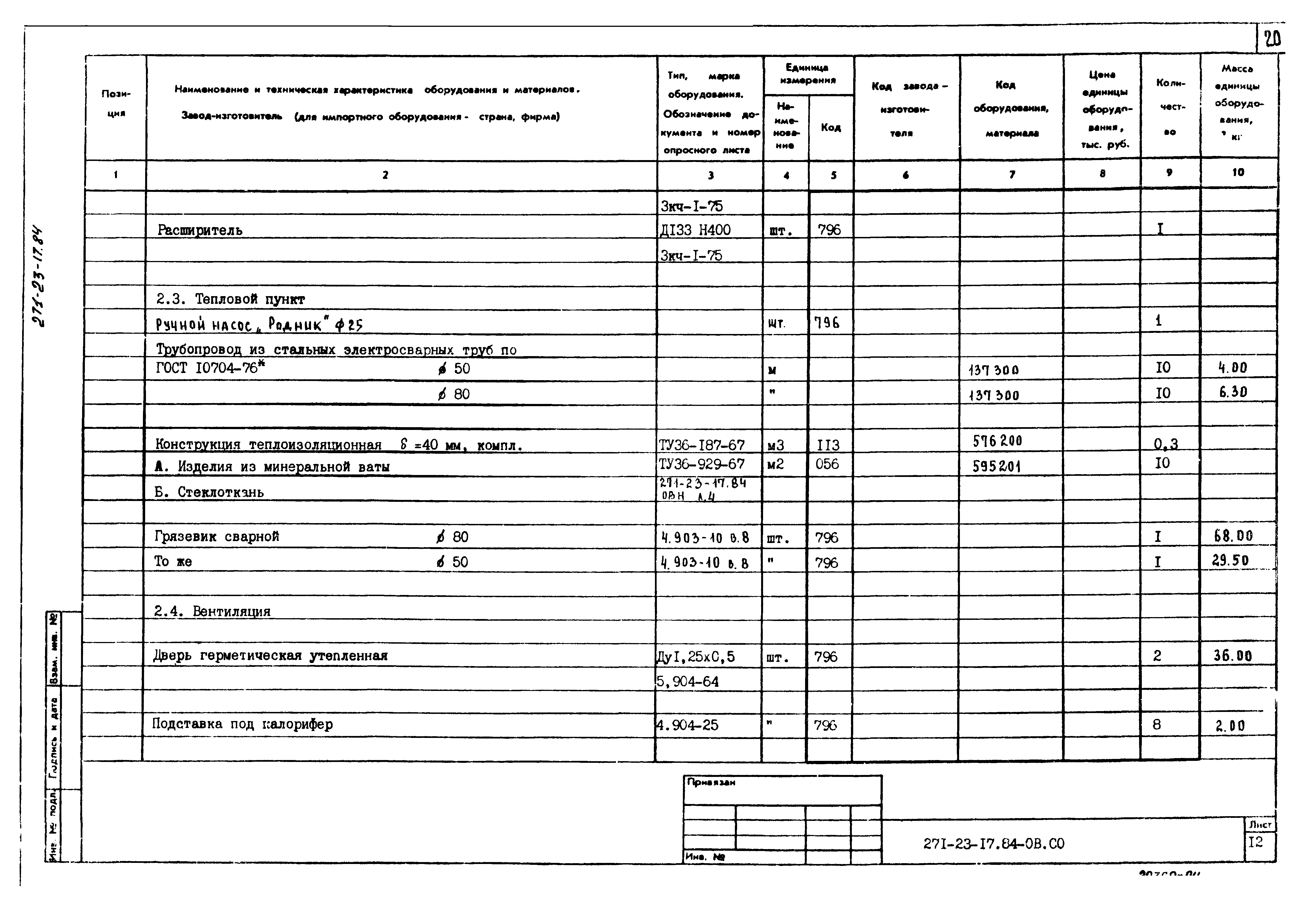 Типовой проект 271-23-17.84