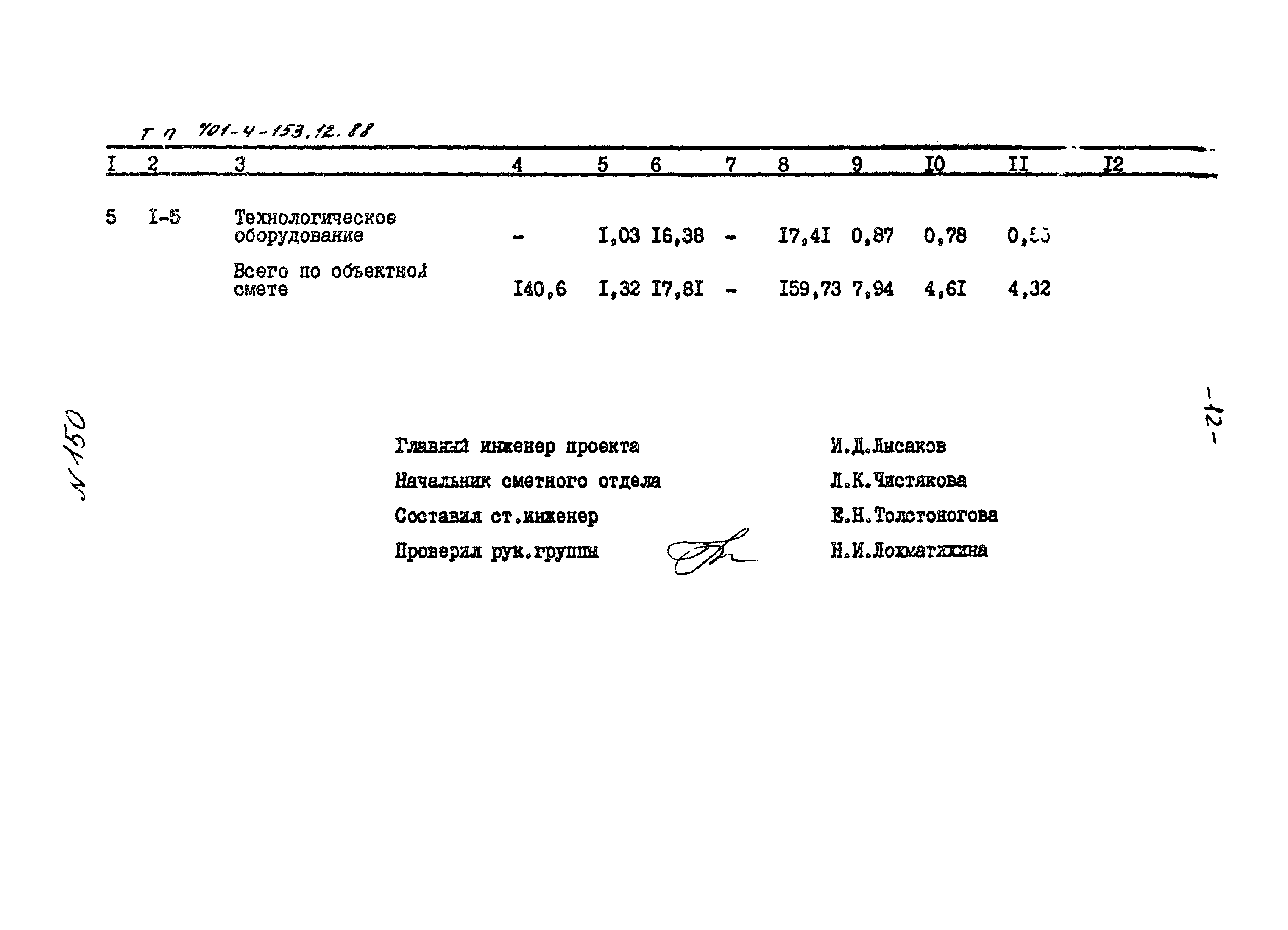 Типовой проект 701-4-153.12.88