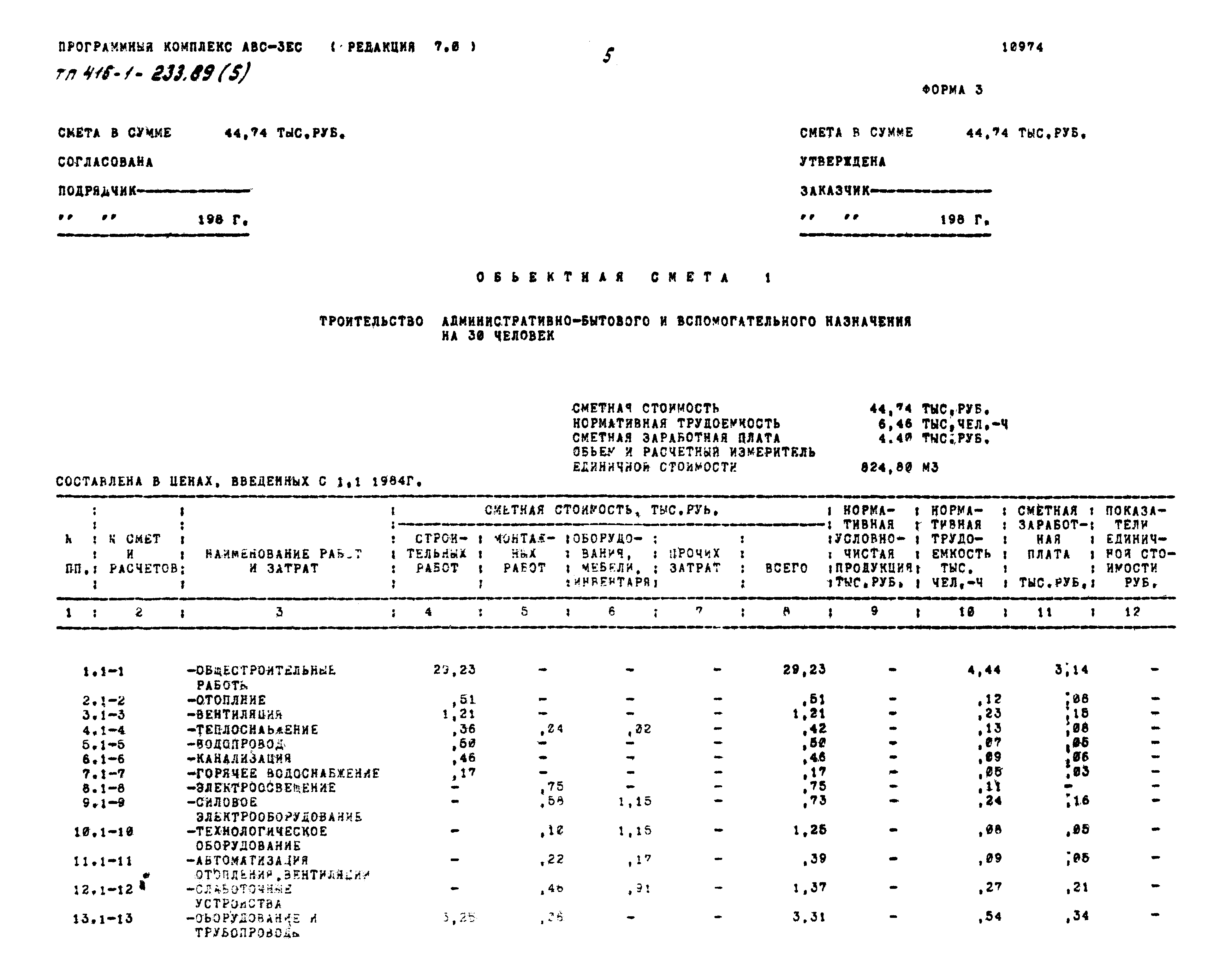 Типовой проект 416-1-233.89