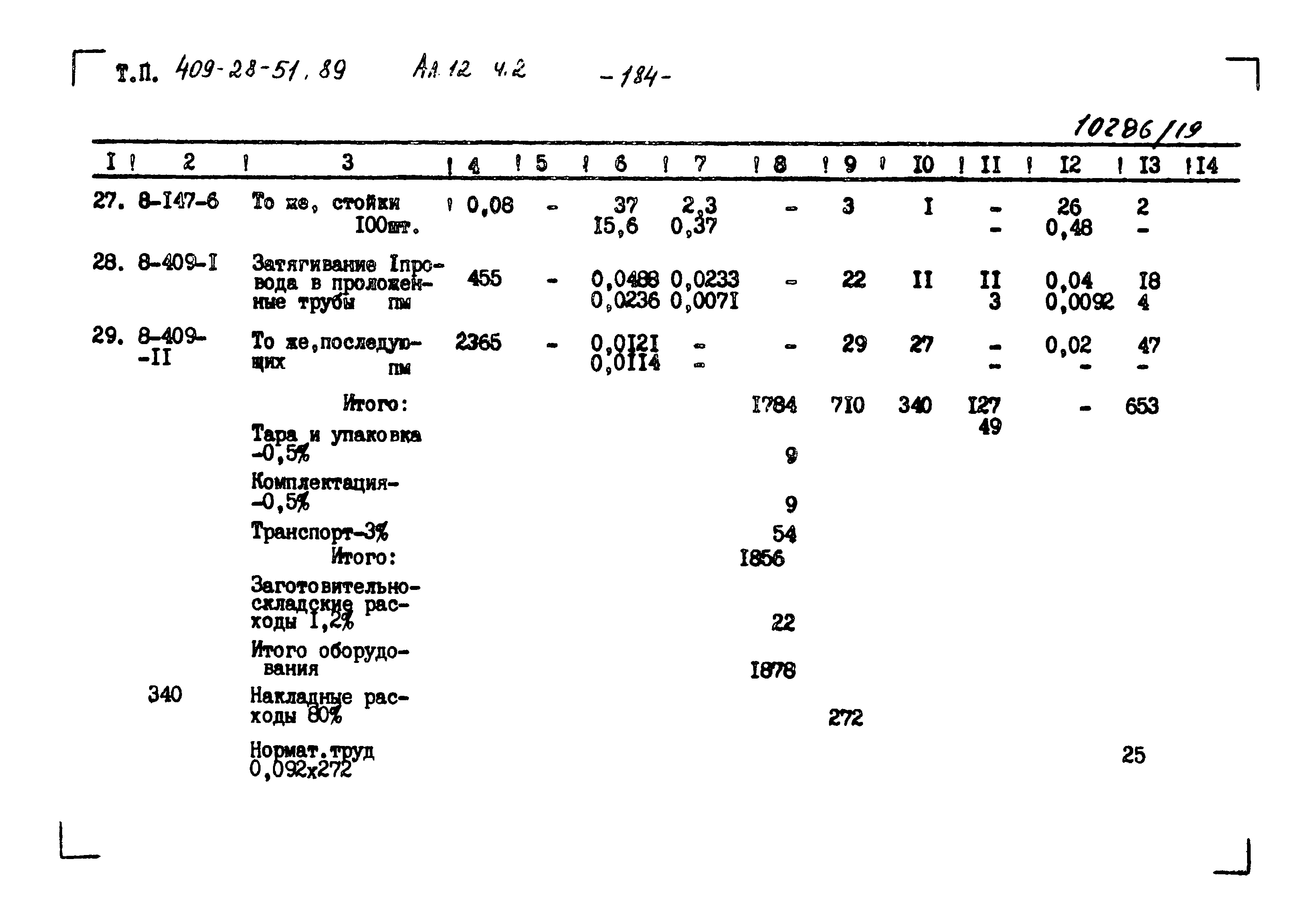 Типовой проект 409-28-51.89