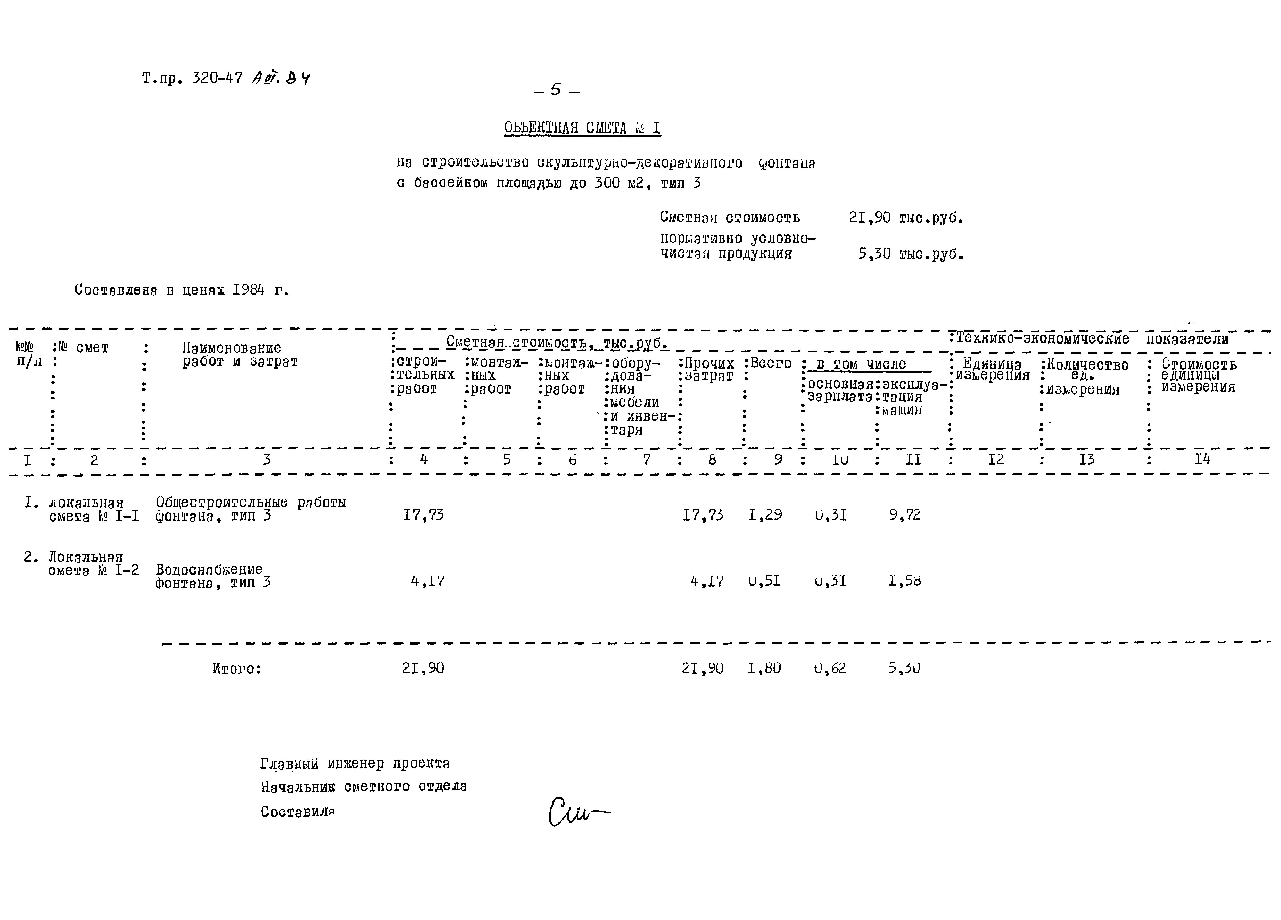 Типовой проект 320-47