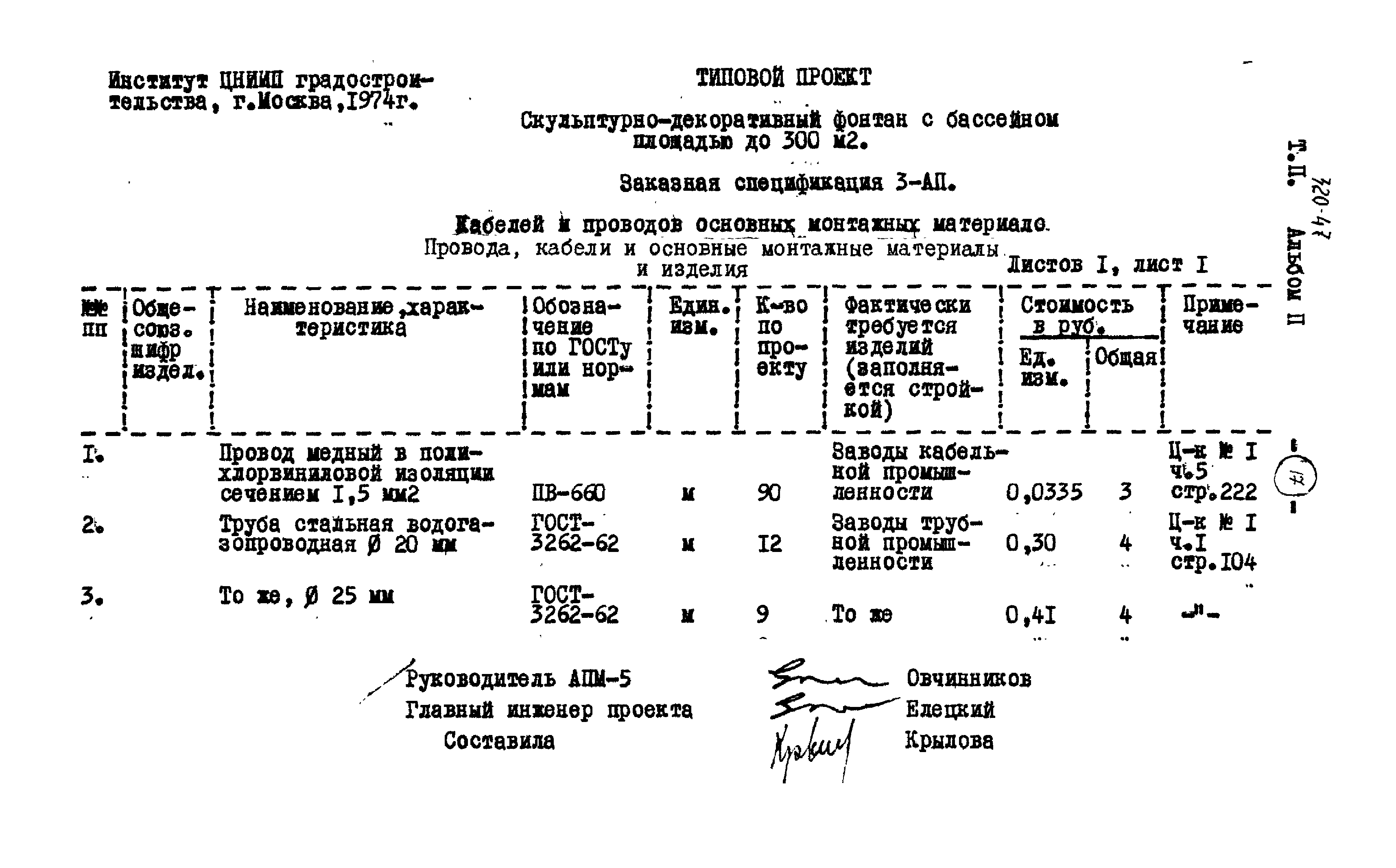 Типовой проект 320-47