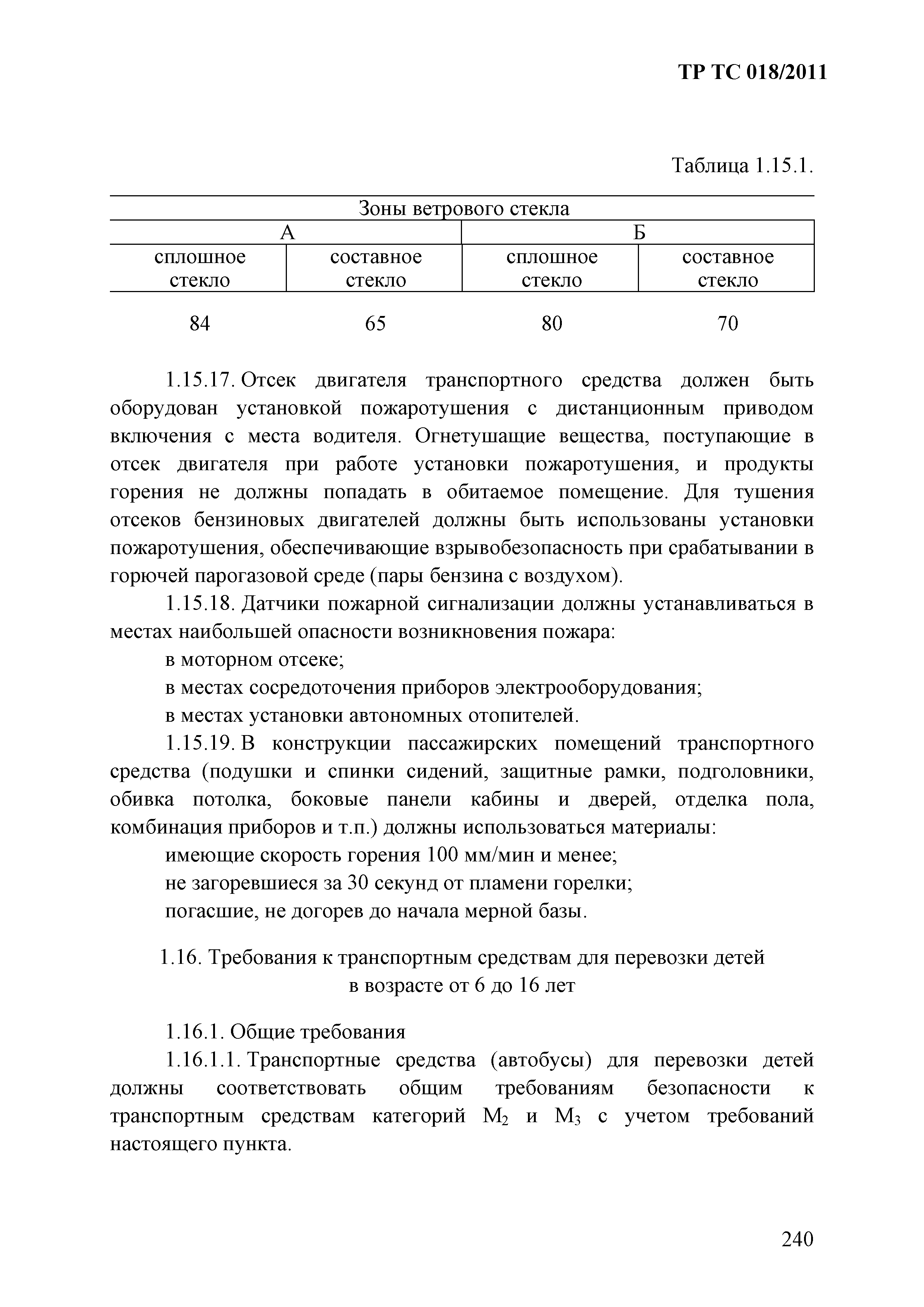 Технический регламент Таможенного союза 018/2011