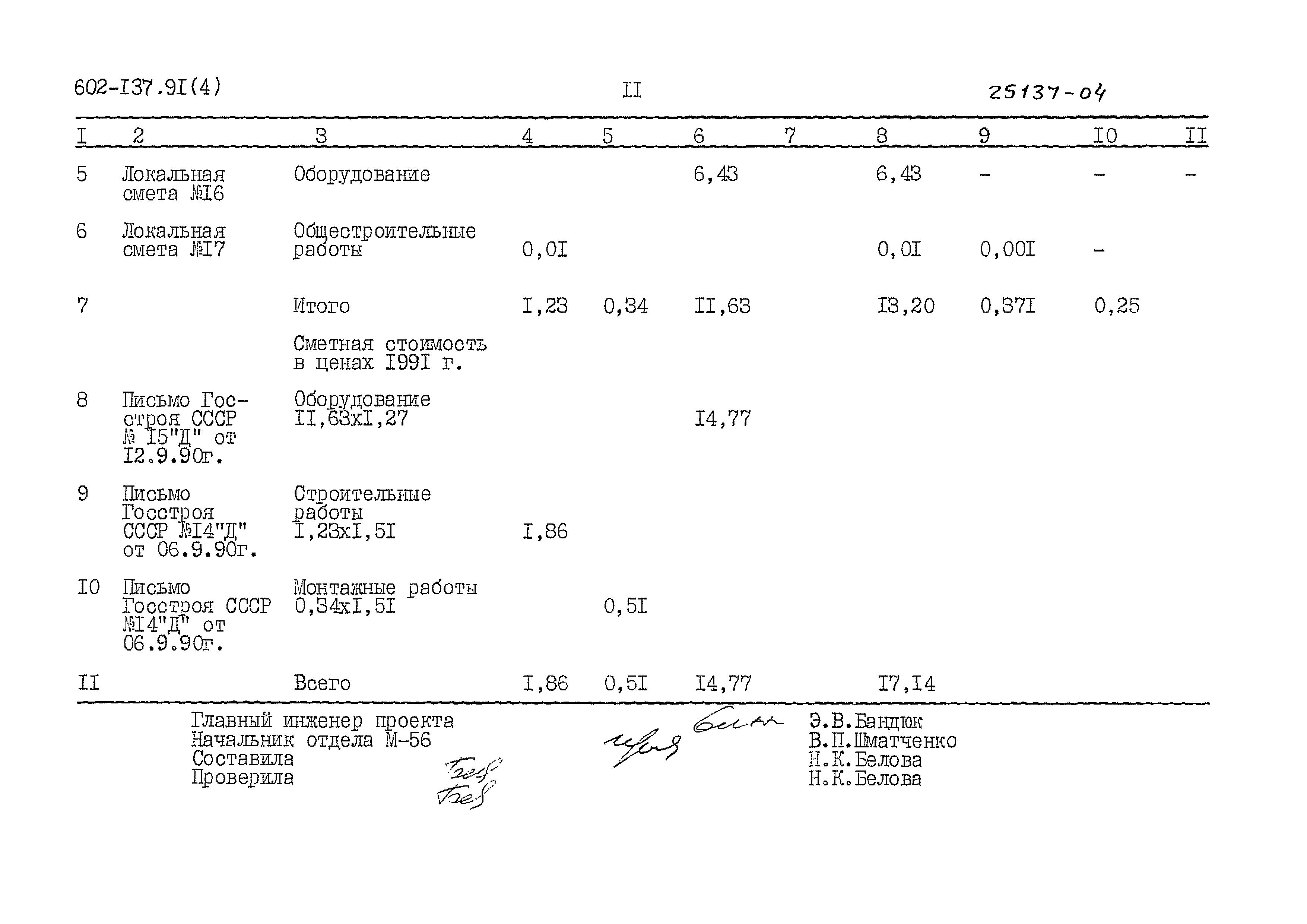 Типовой проект 602-137.91