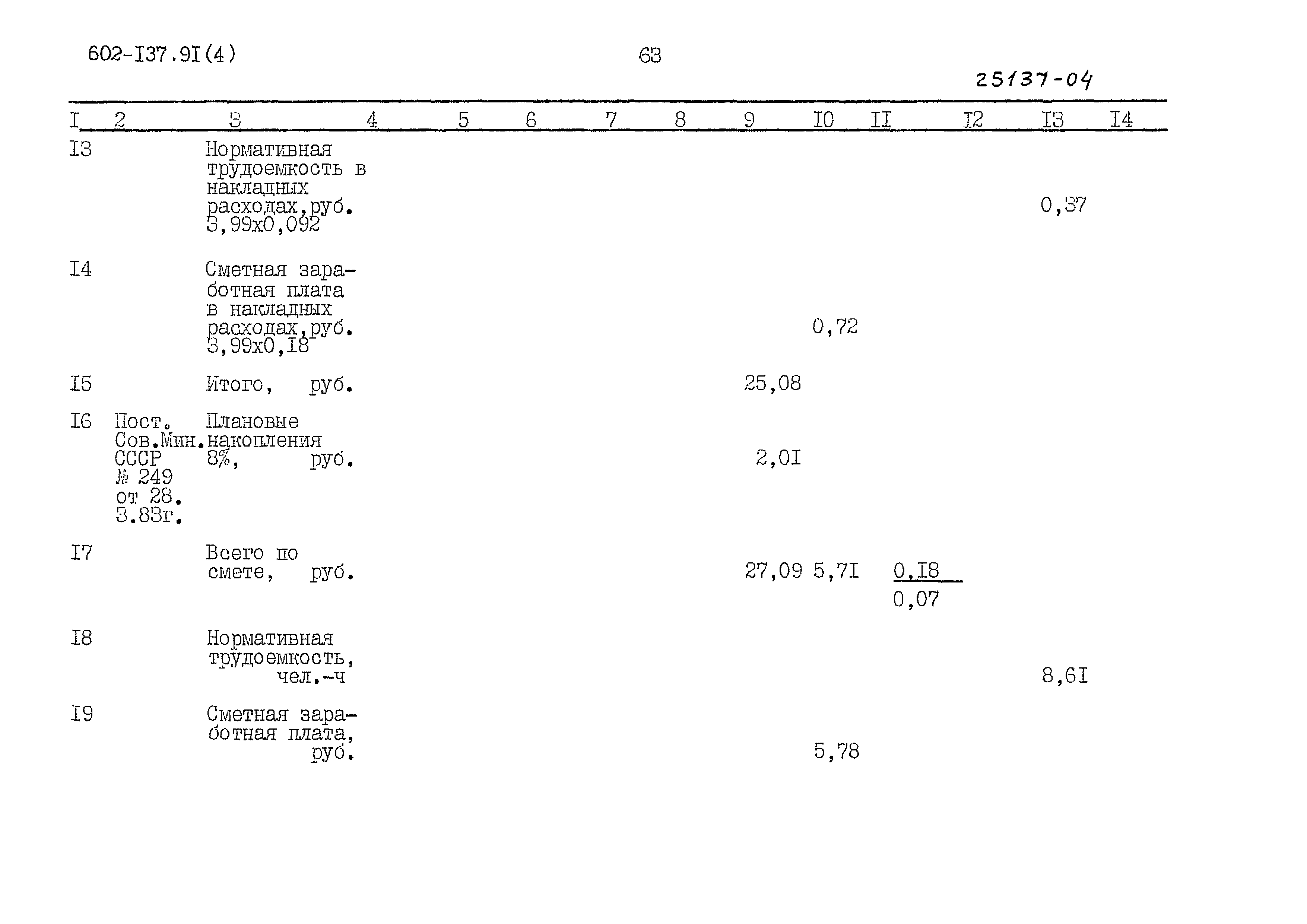 Типовой проект 602-137.91