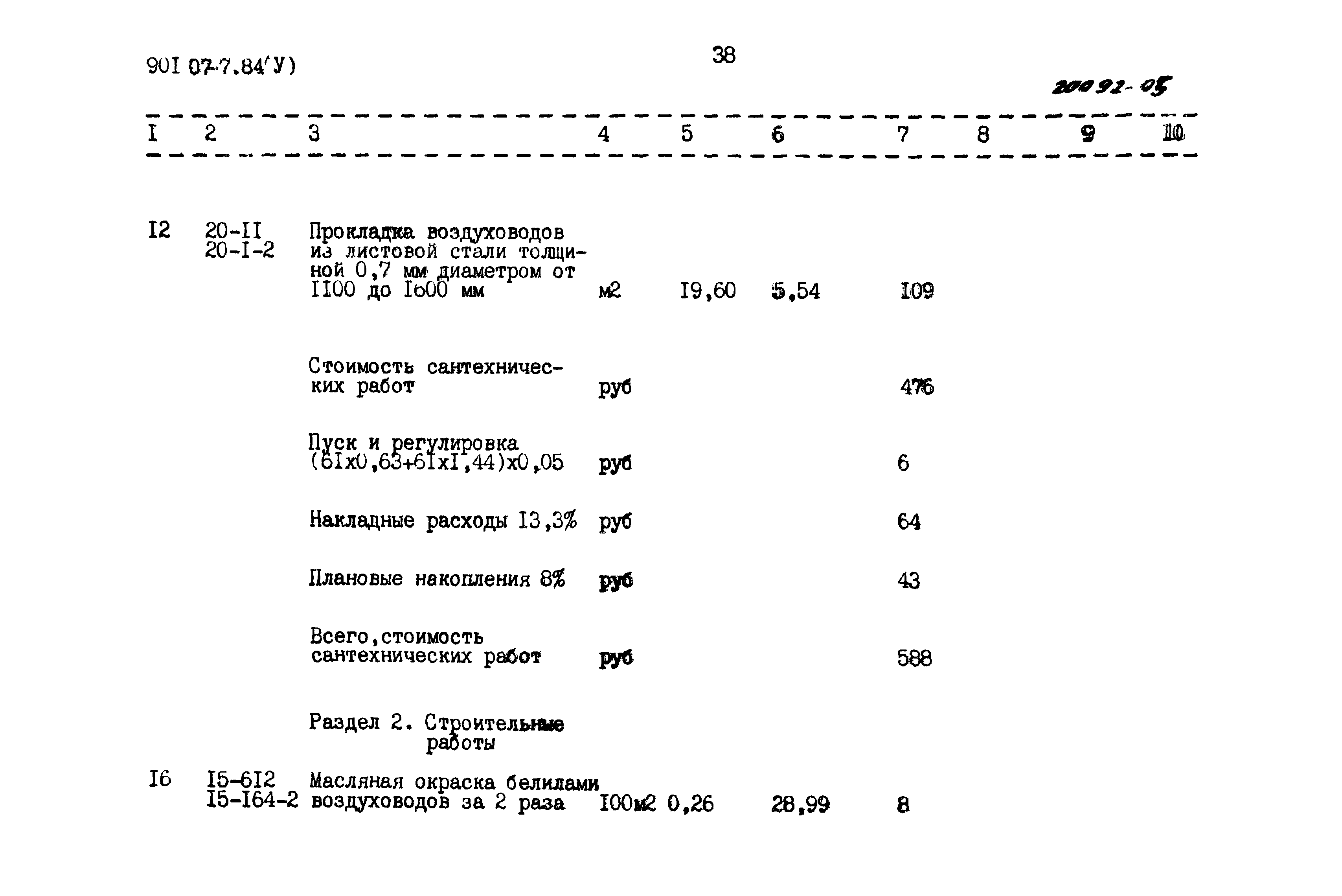 Типовые проектные решения 901-07-7.84