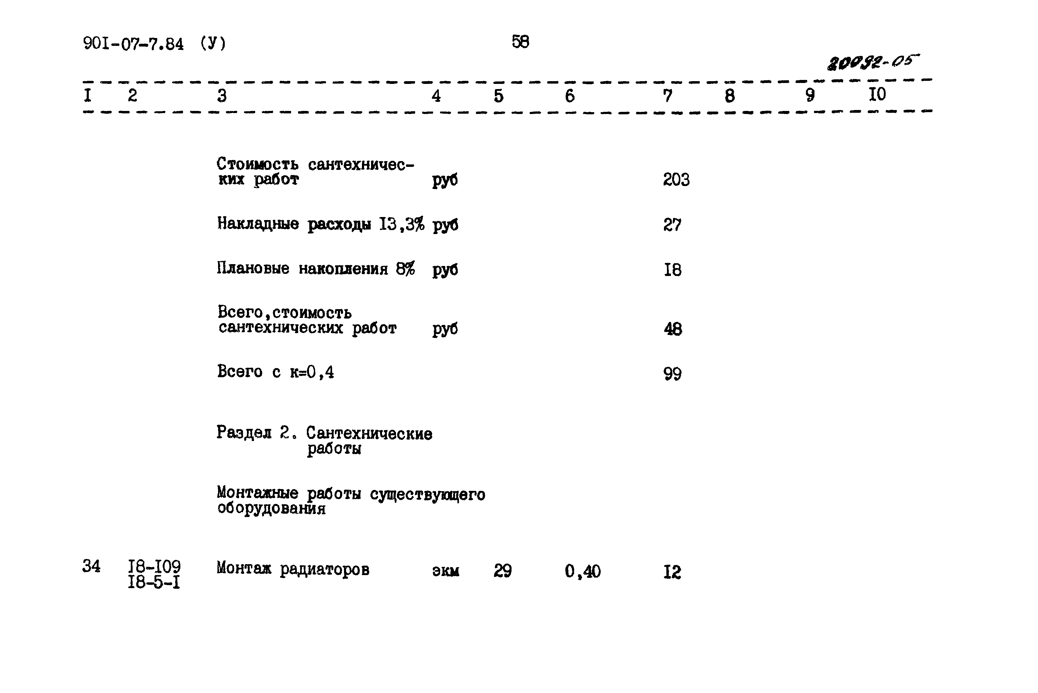 Типовые проектные решения 901-07-7.84