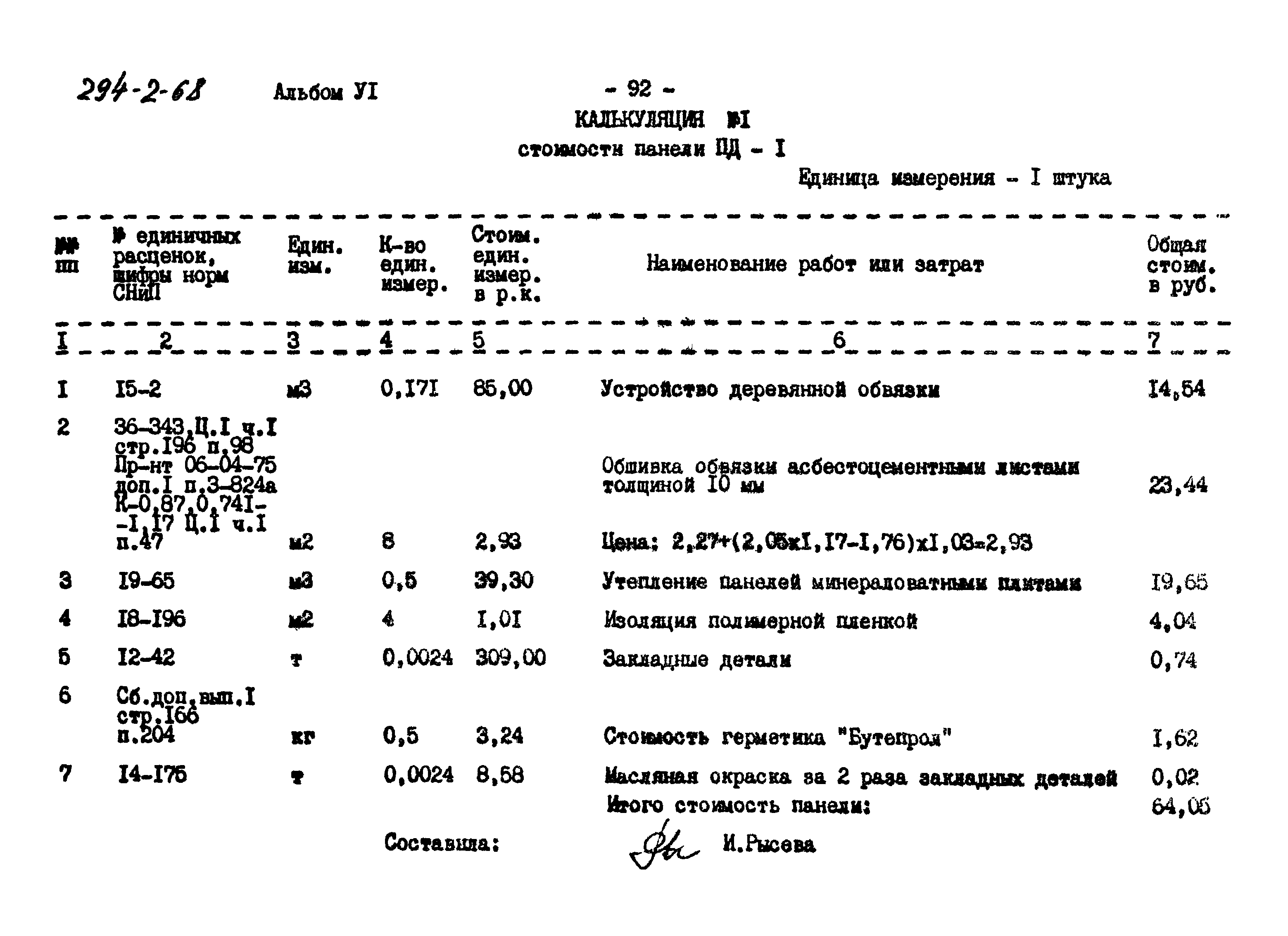 Типовой проект 294-2-68