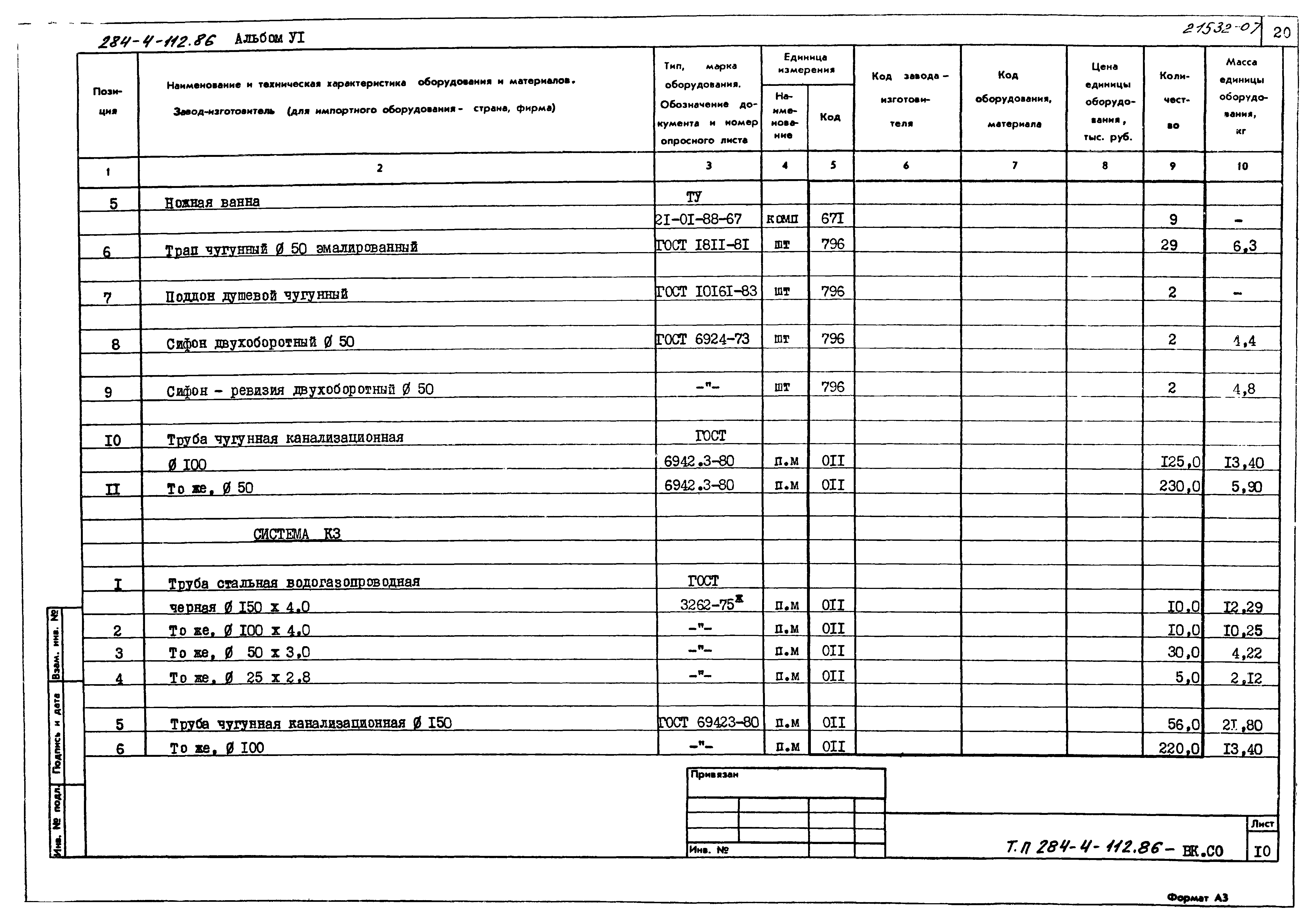 Типовой проект 284-4-112.86