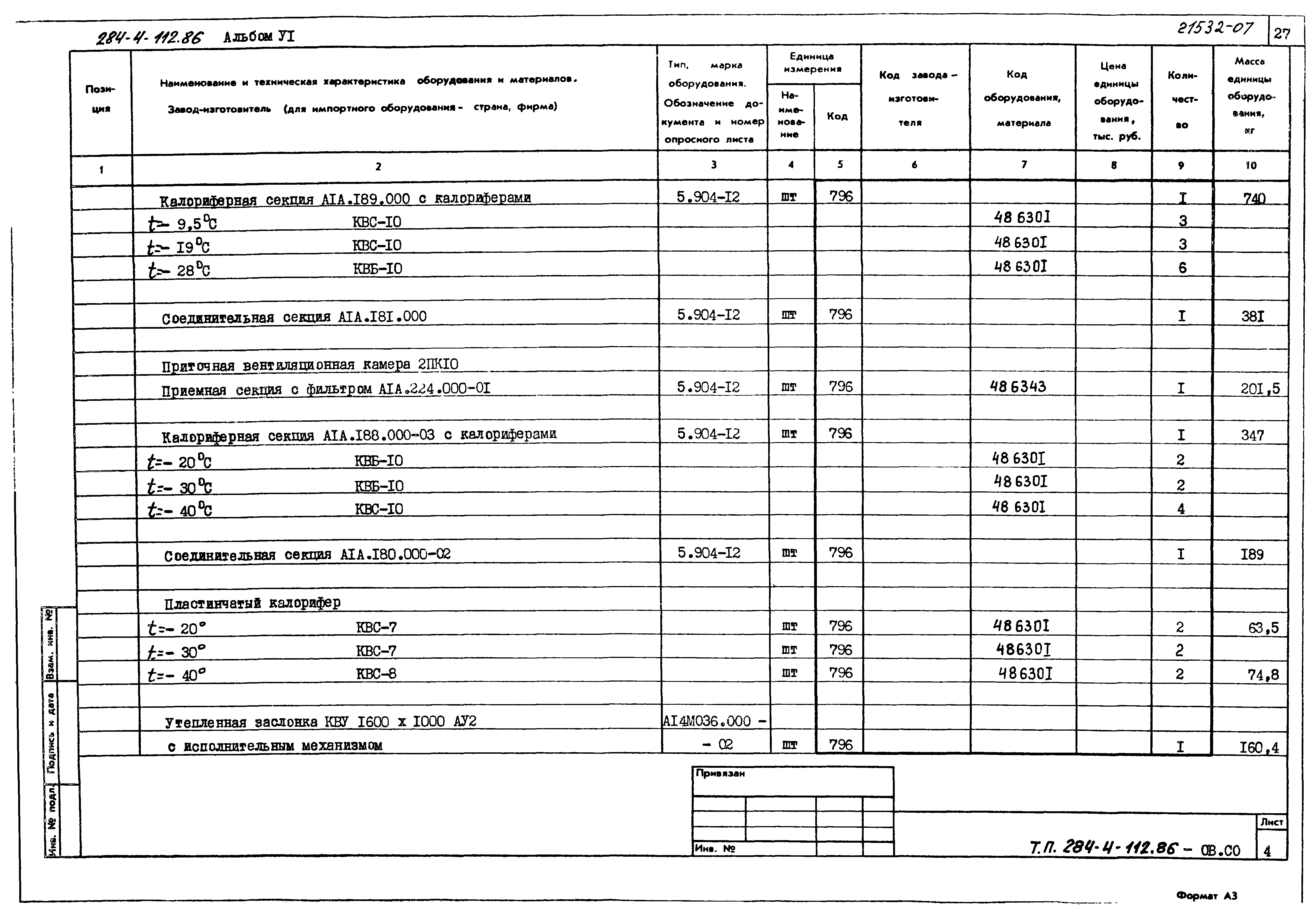 Типовой проект 284-4-112.86