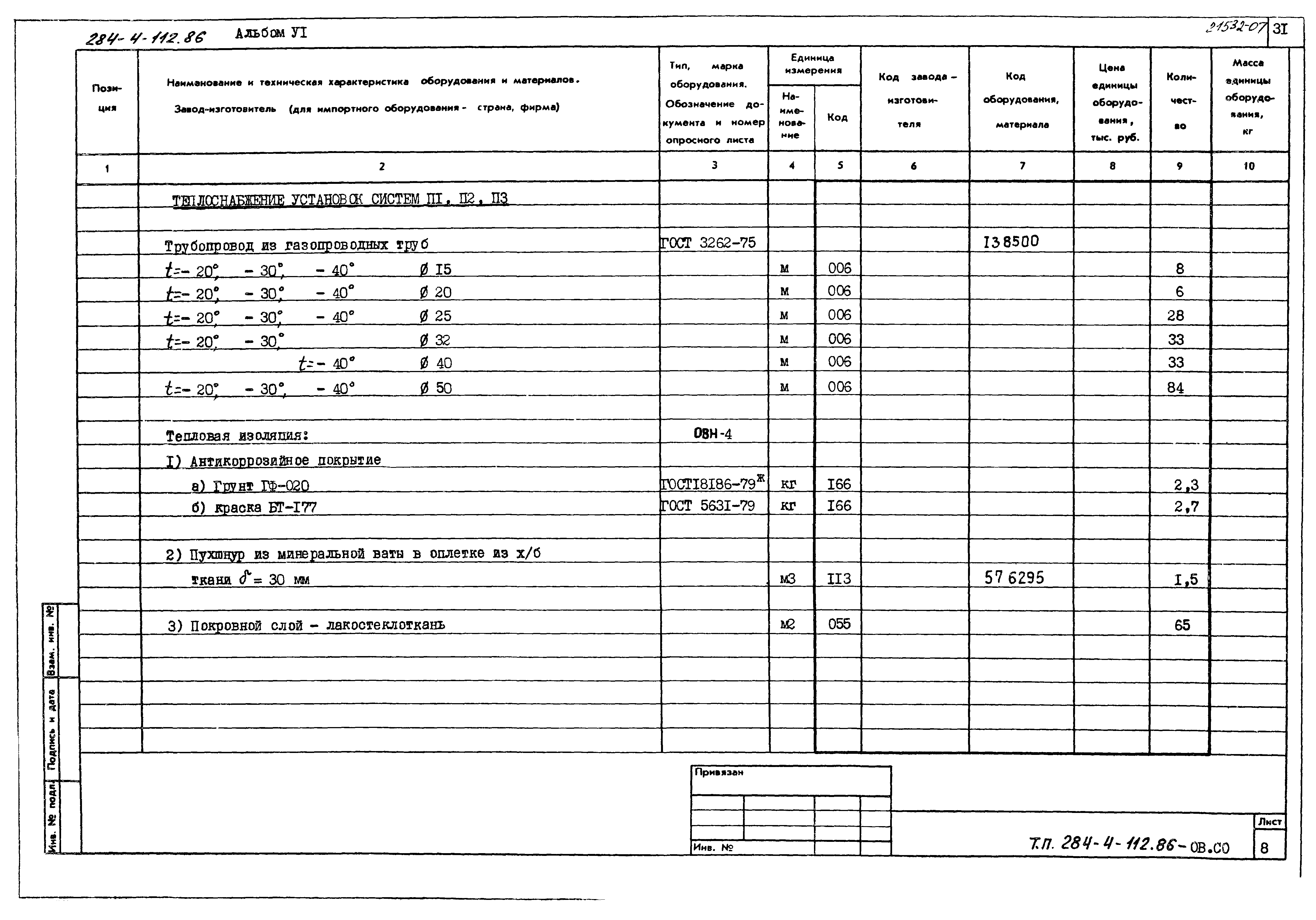 Типовой проект 284-4-112.86