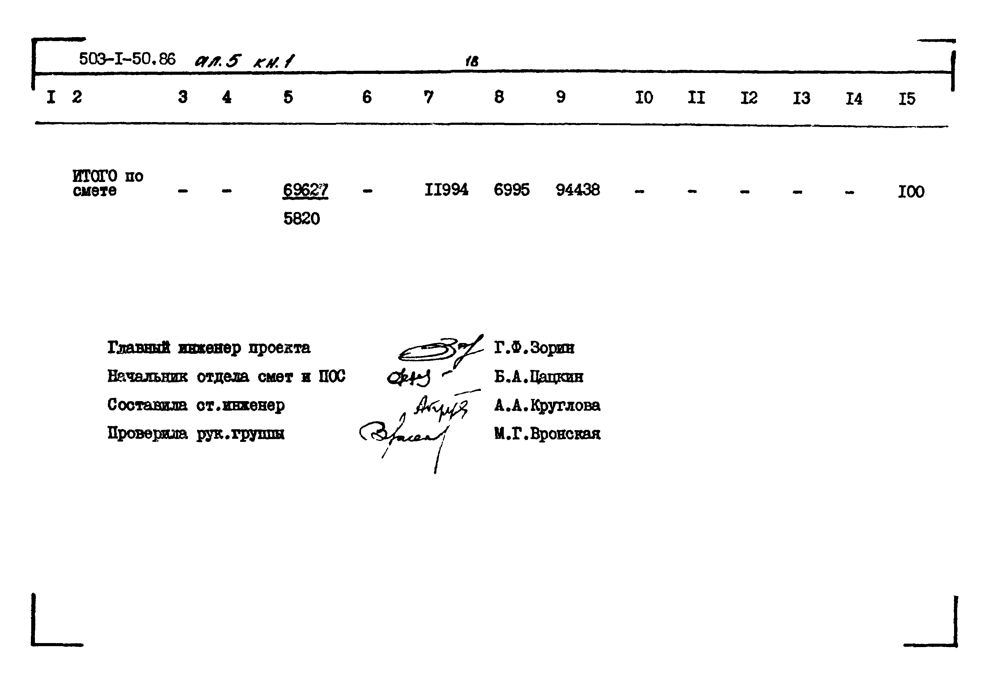 Типовой проект 503-1-50.86