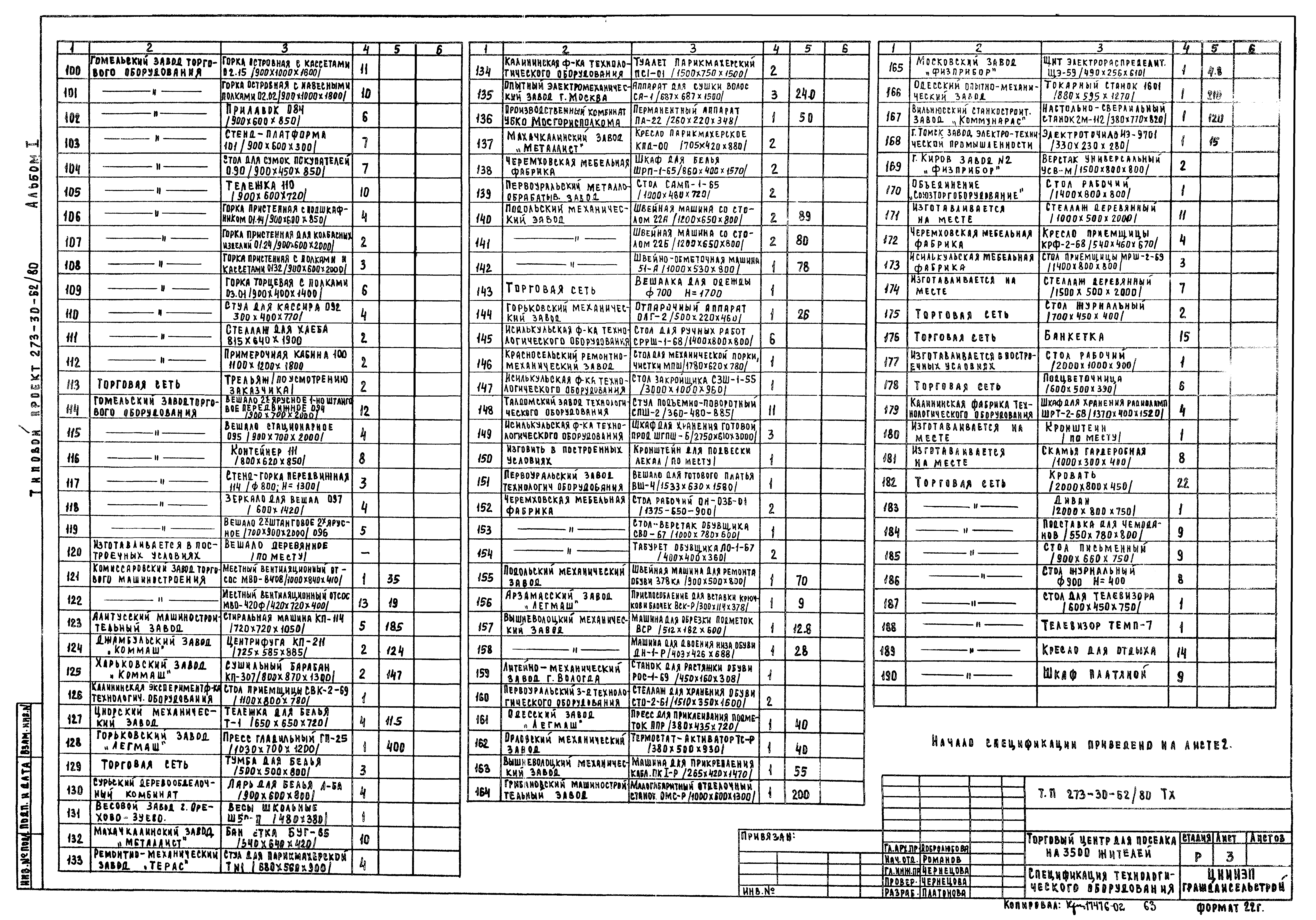 Типовой проект 273-30-62/80