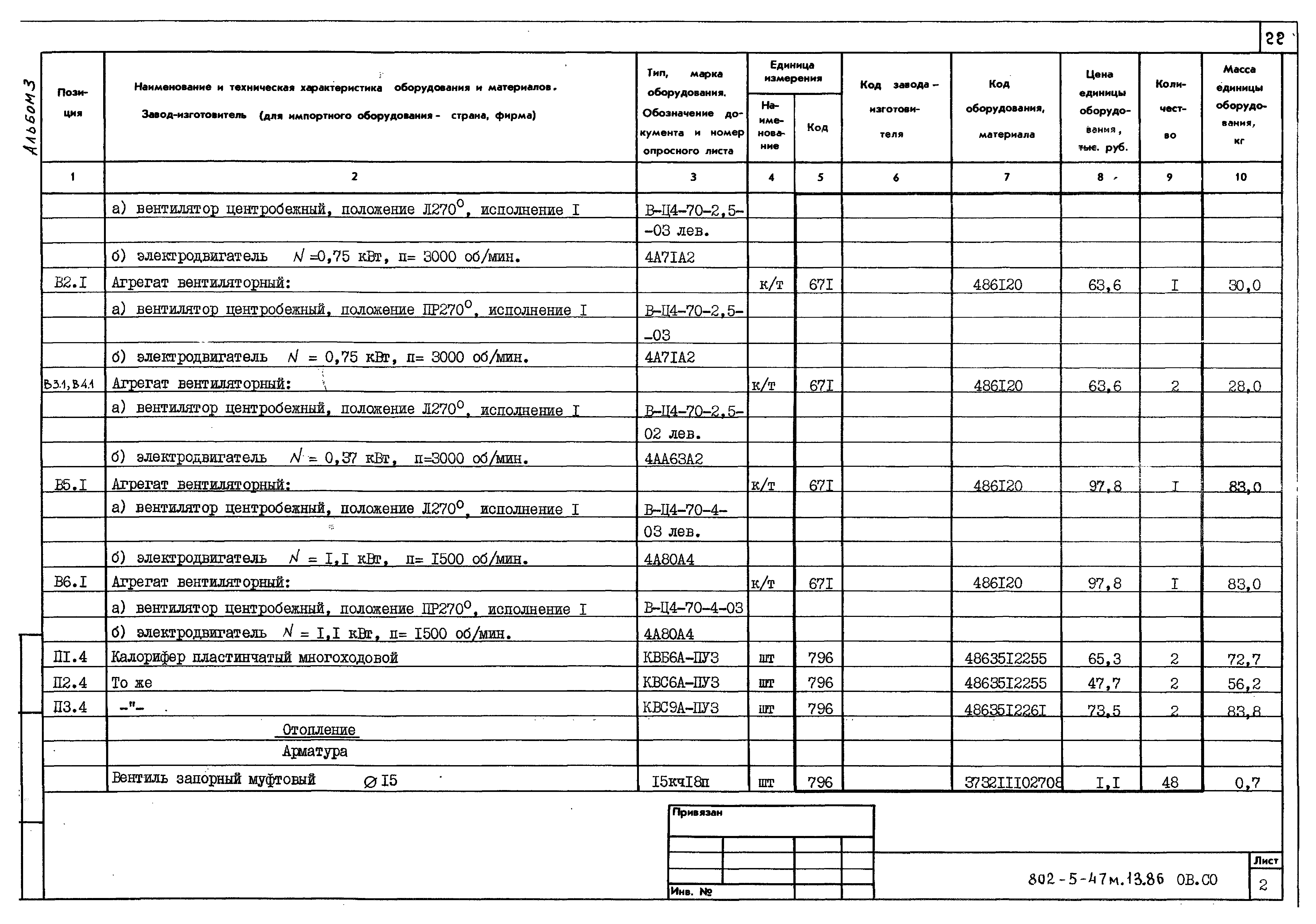 Типовой проект 802-5-47м.13.86