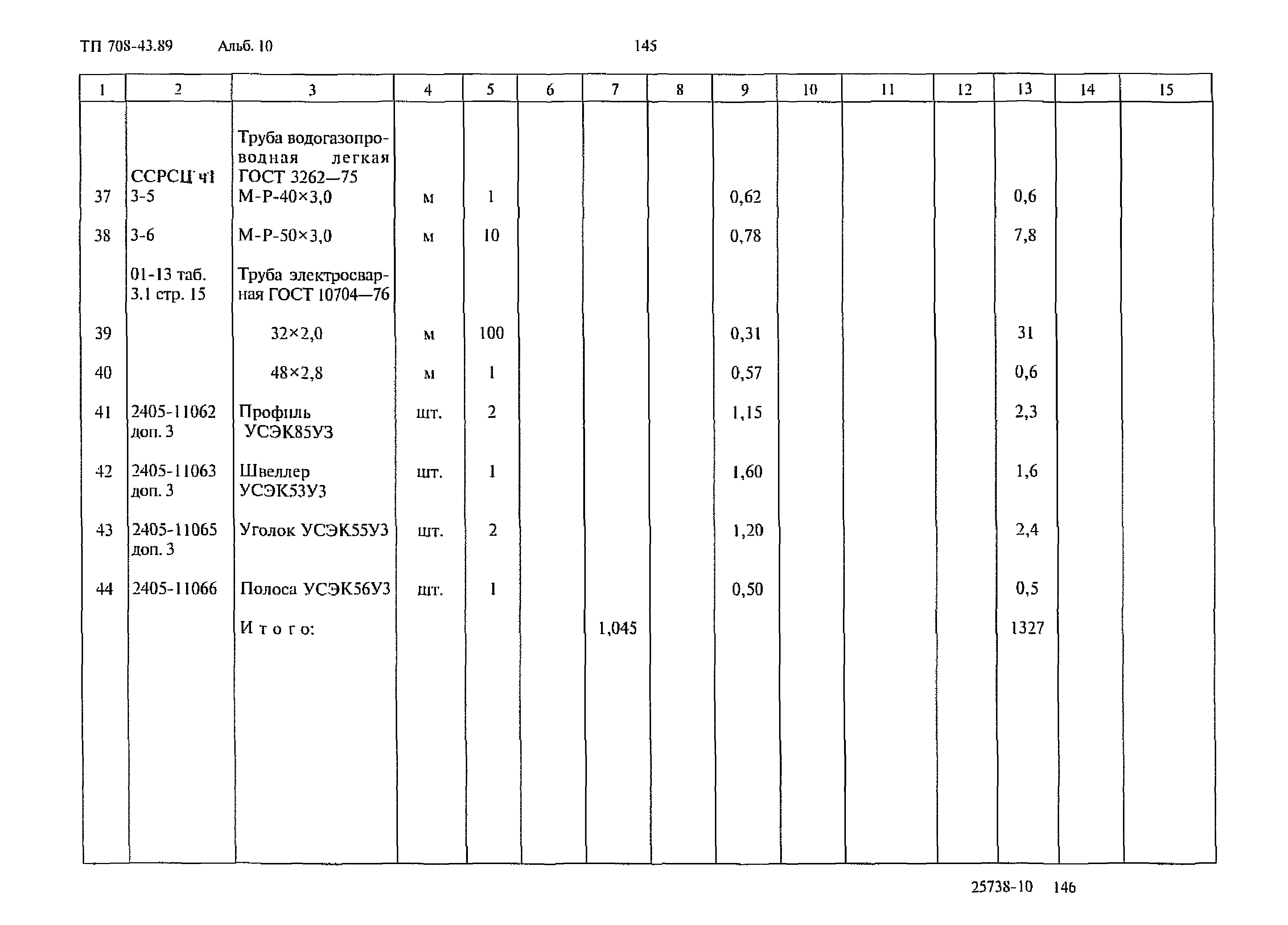 Типовой проект 708-43.89