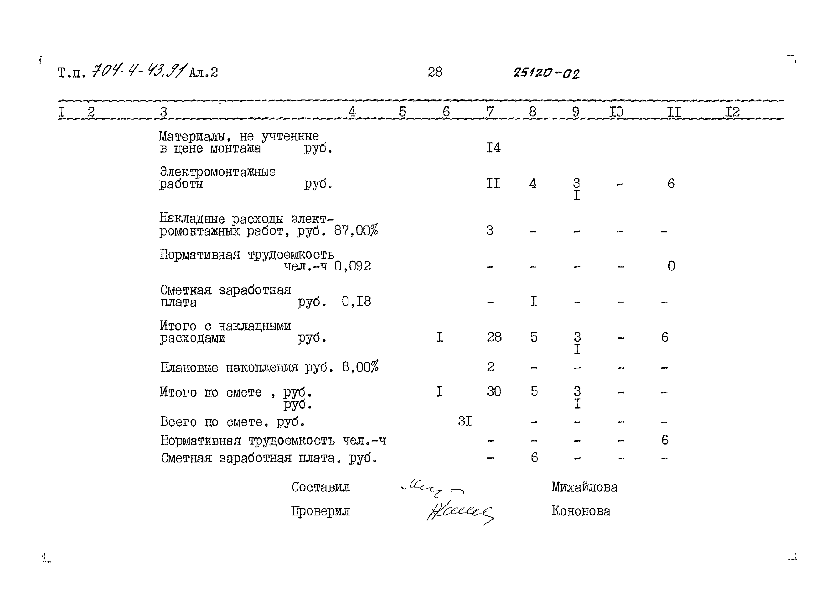 Типовой проект 704-4-43.91