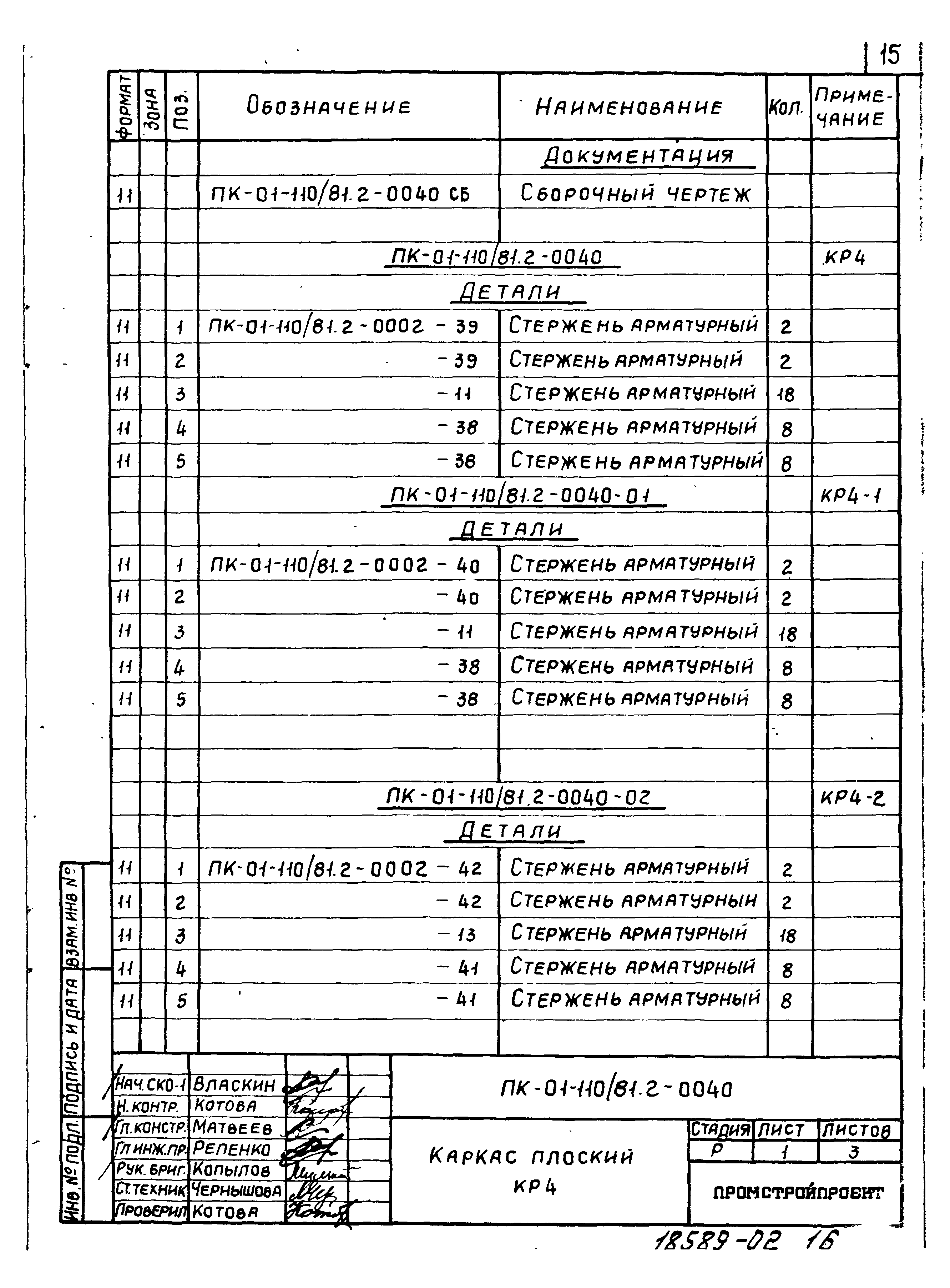 Серия ПК-01-110/81