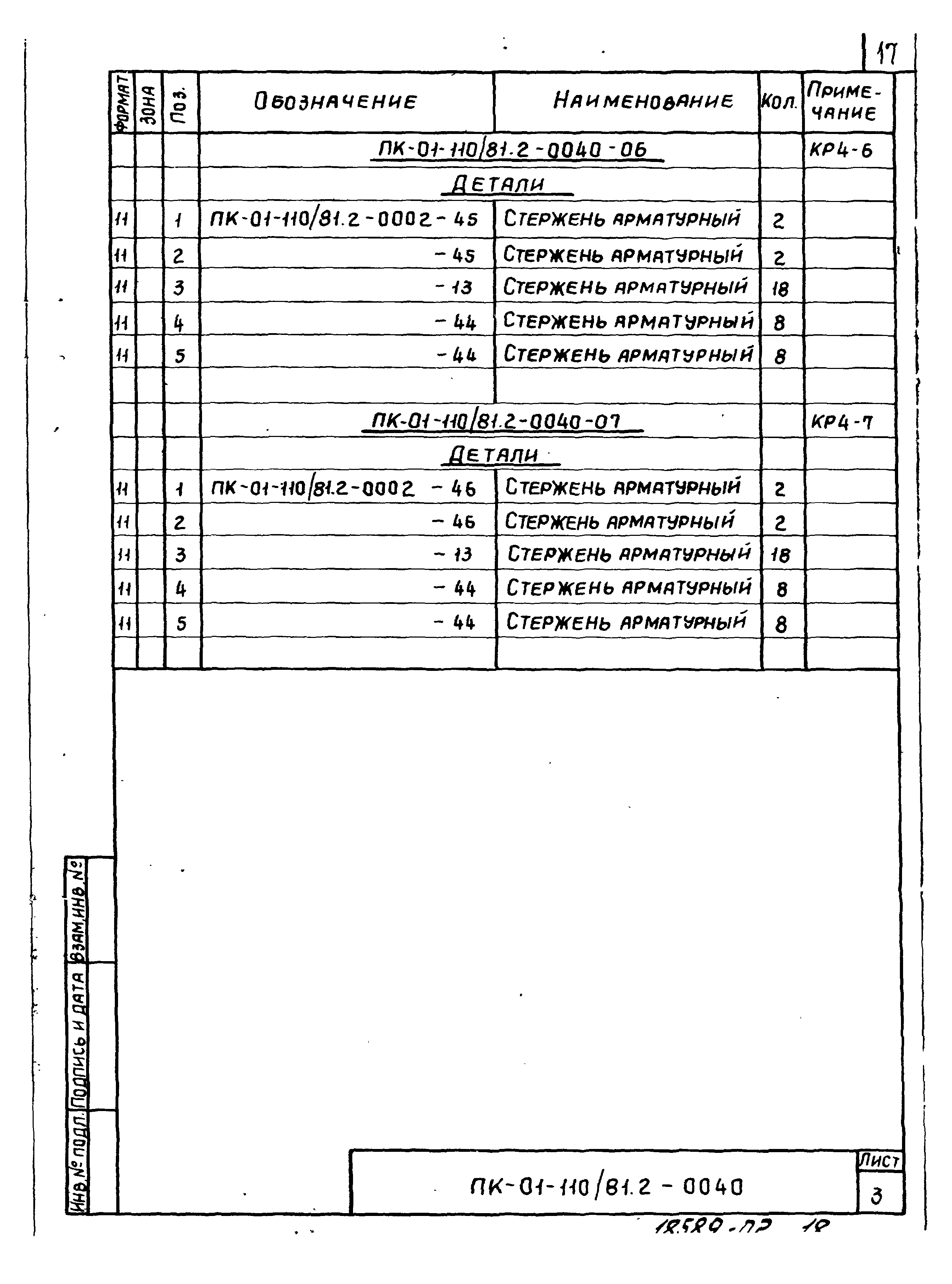 Серия ПК-01-110/81