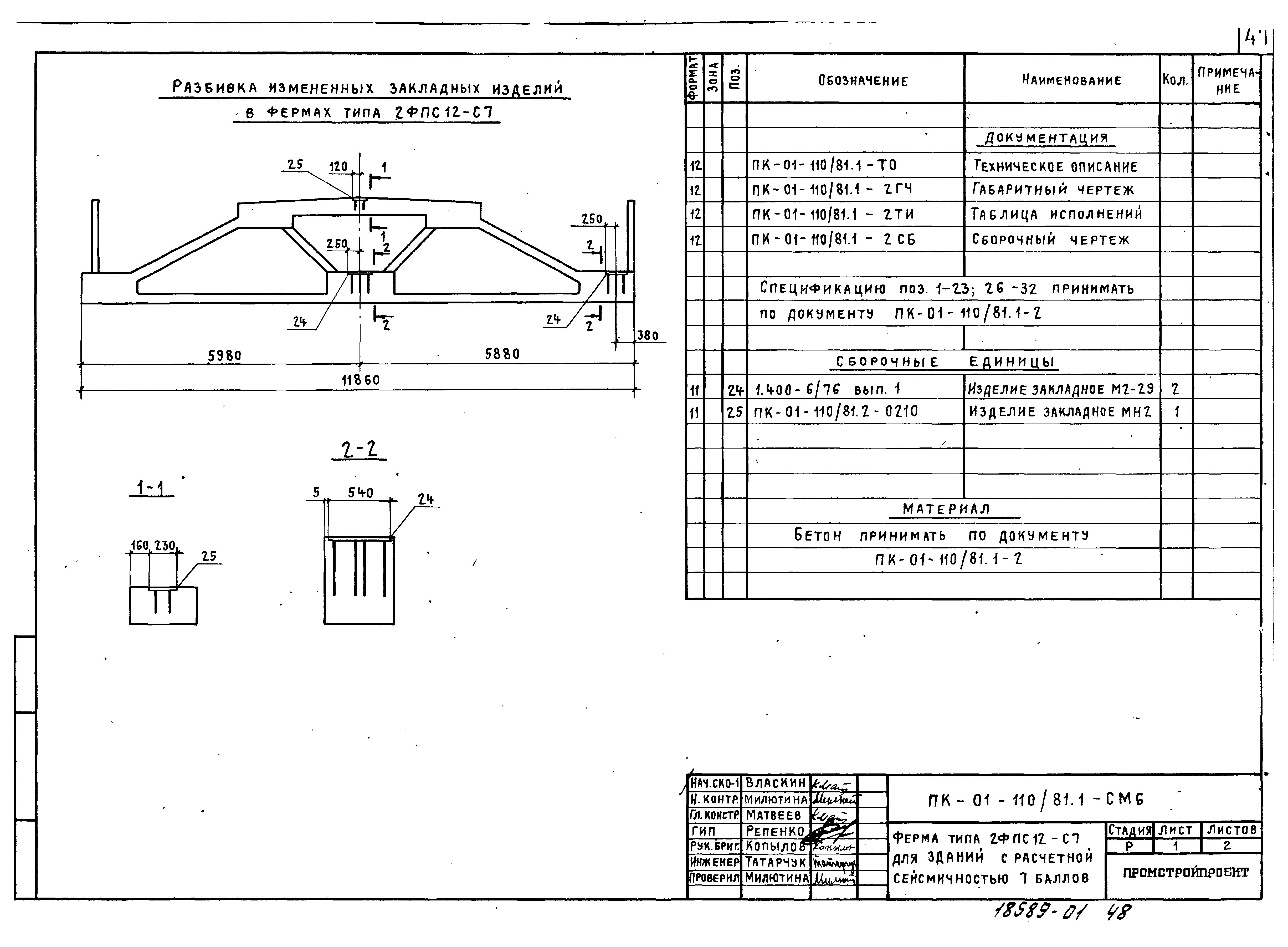 Серия ПК-01-110/81