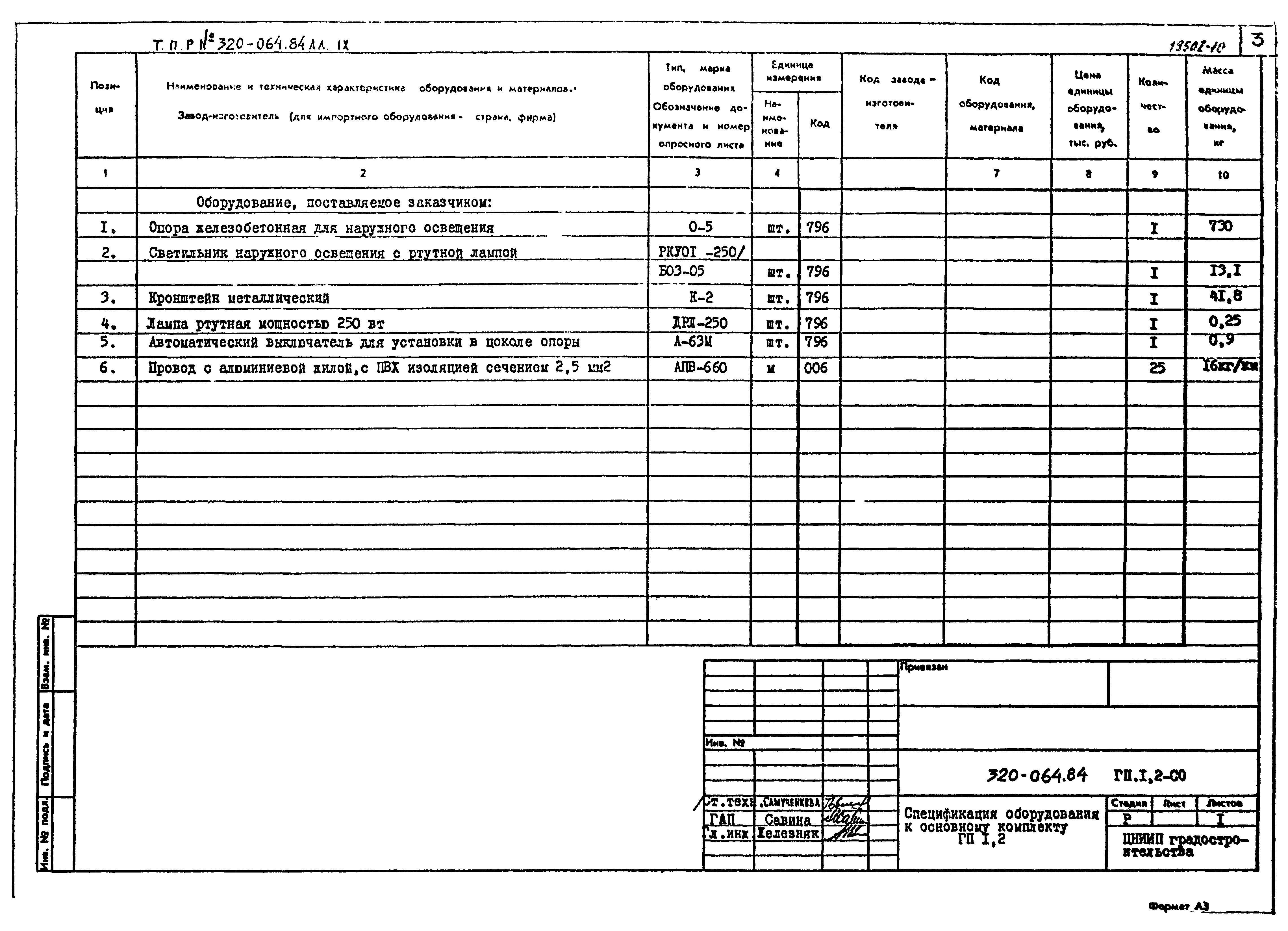 Типовой проект 320-064.84