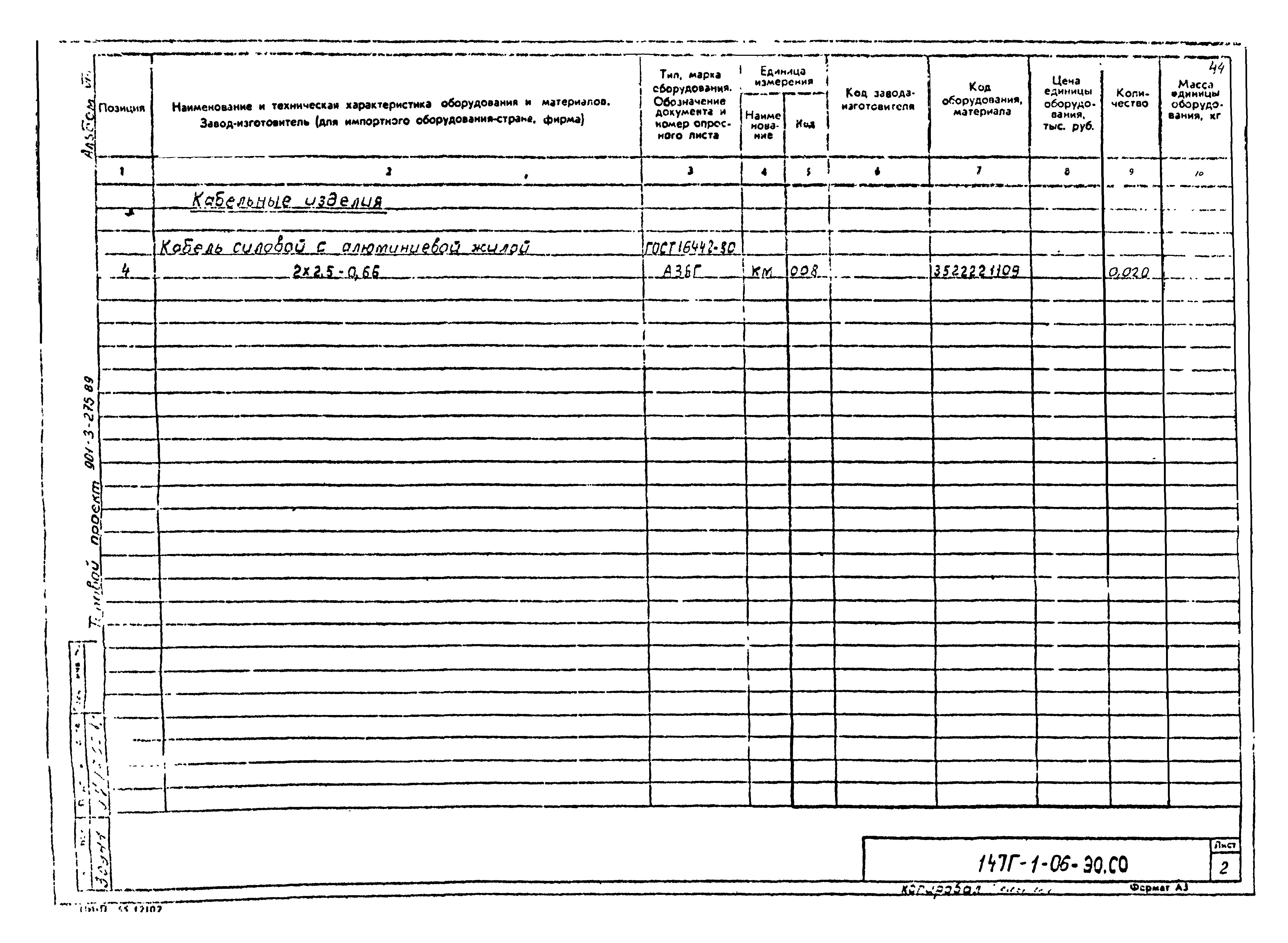 Типовой проект 901-3-275.89