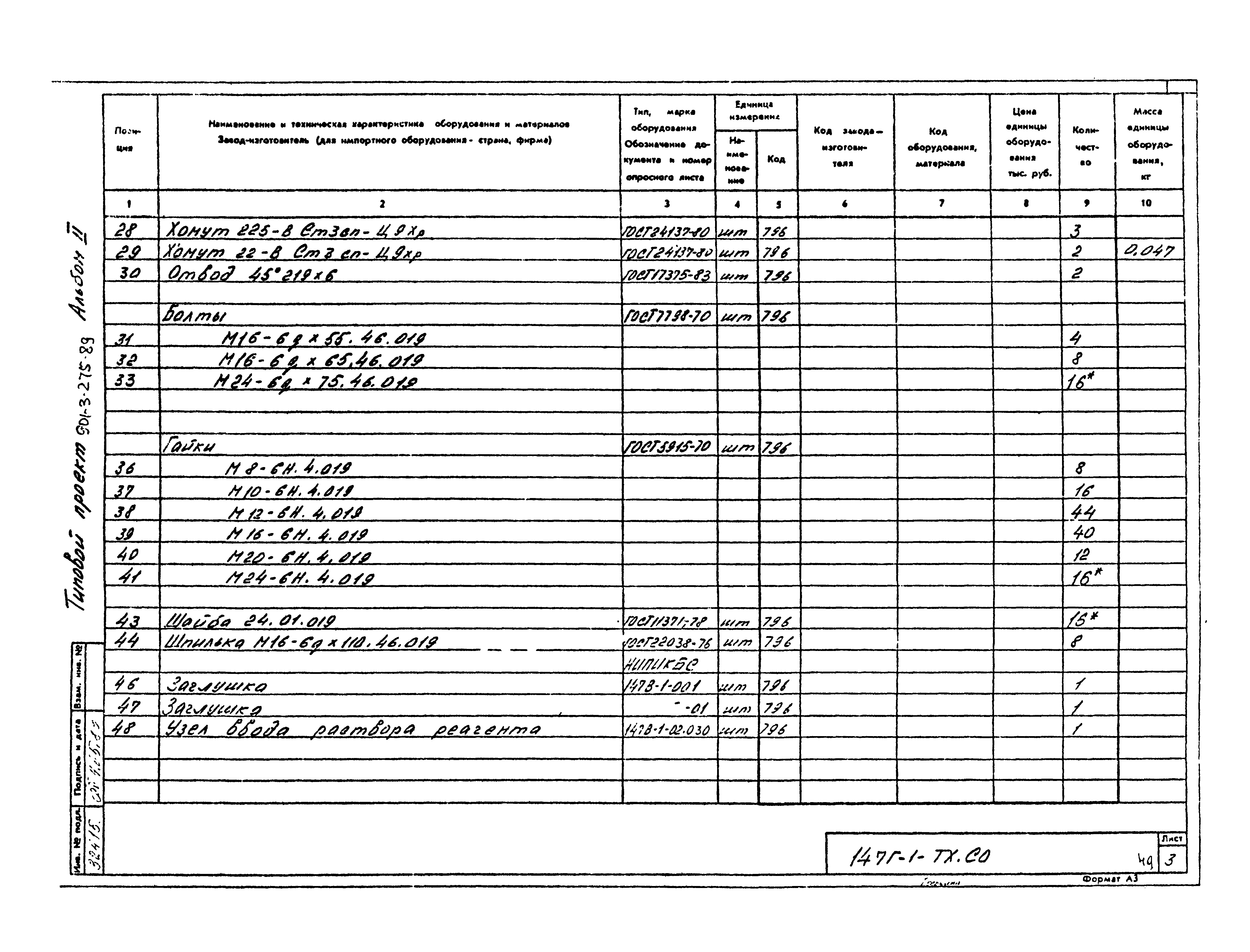 Типовой проект 901-3-275.89