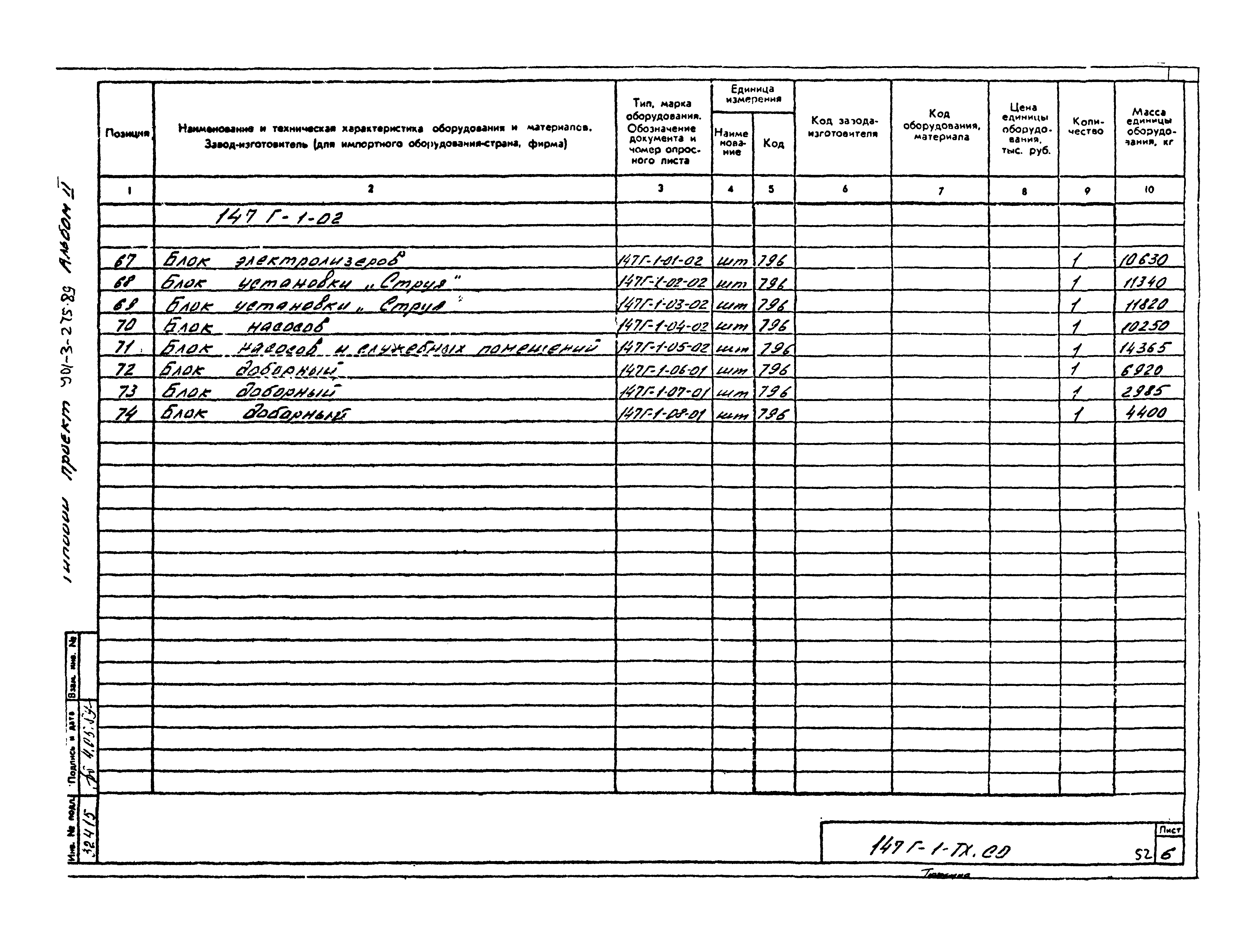 Типовой проект 901-3-275.89