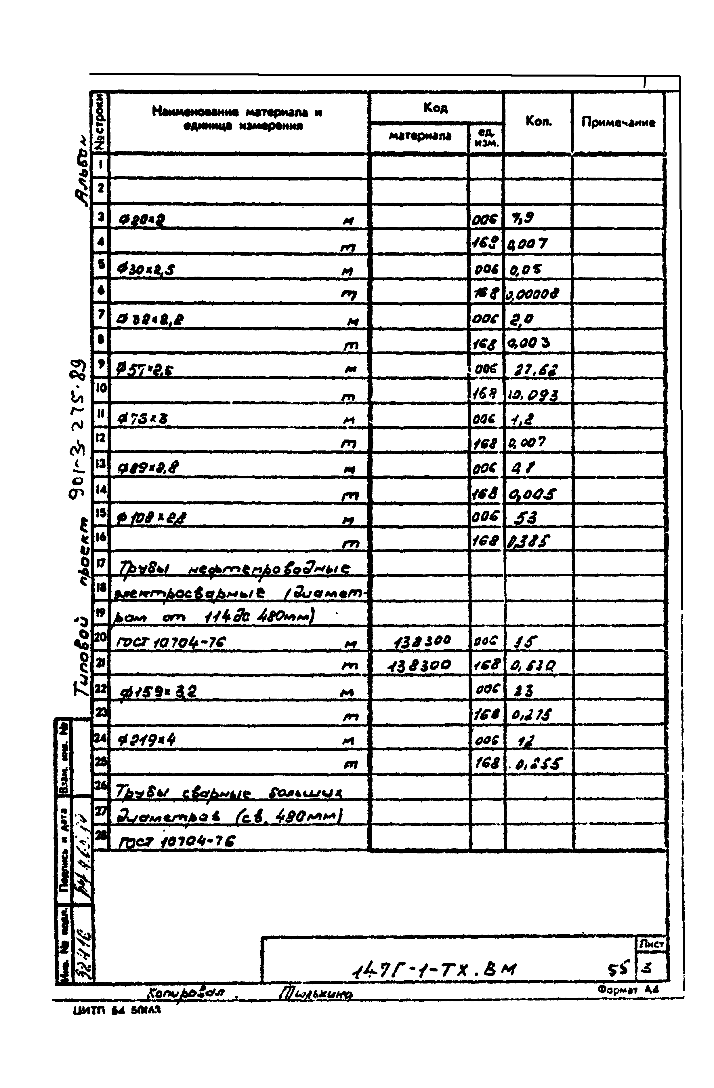 Типовой проект 901-3-275.89