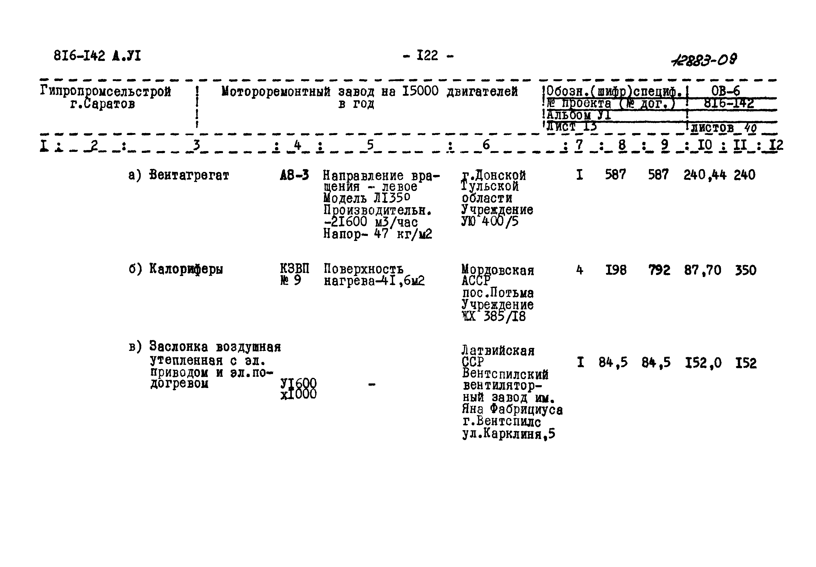 Типовой проект 816-142