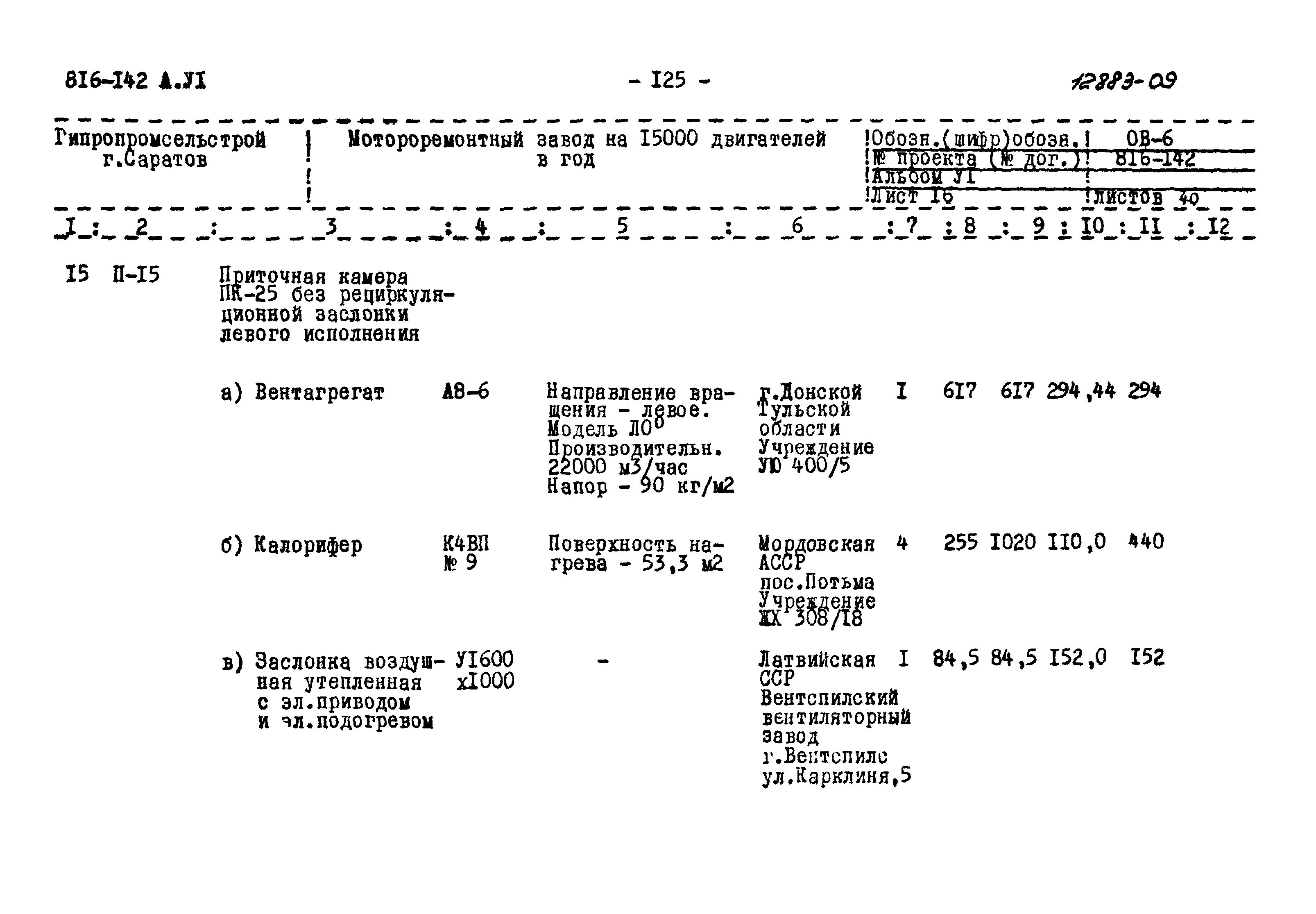 Типовой проект 816-142