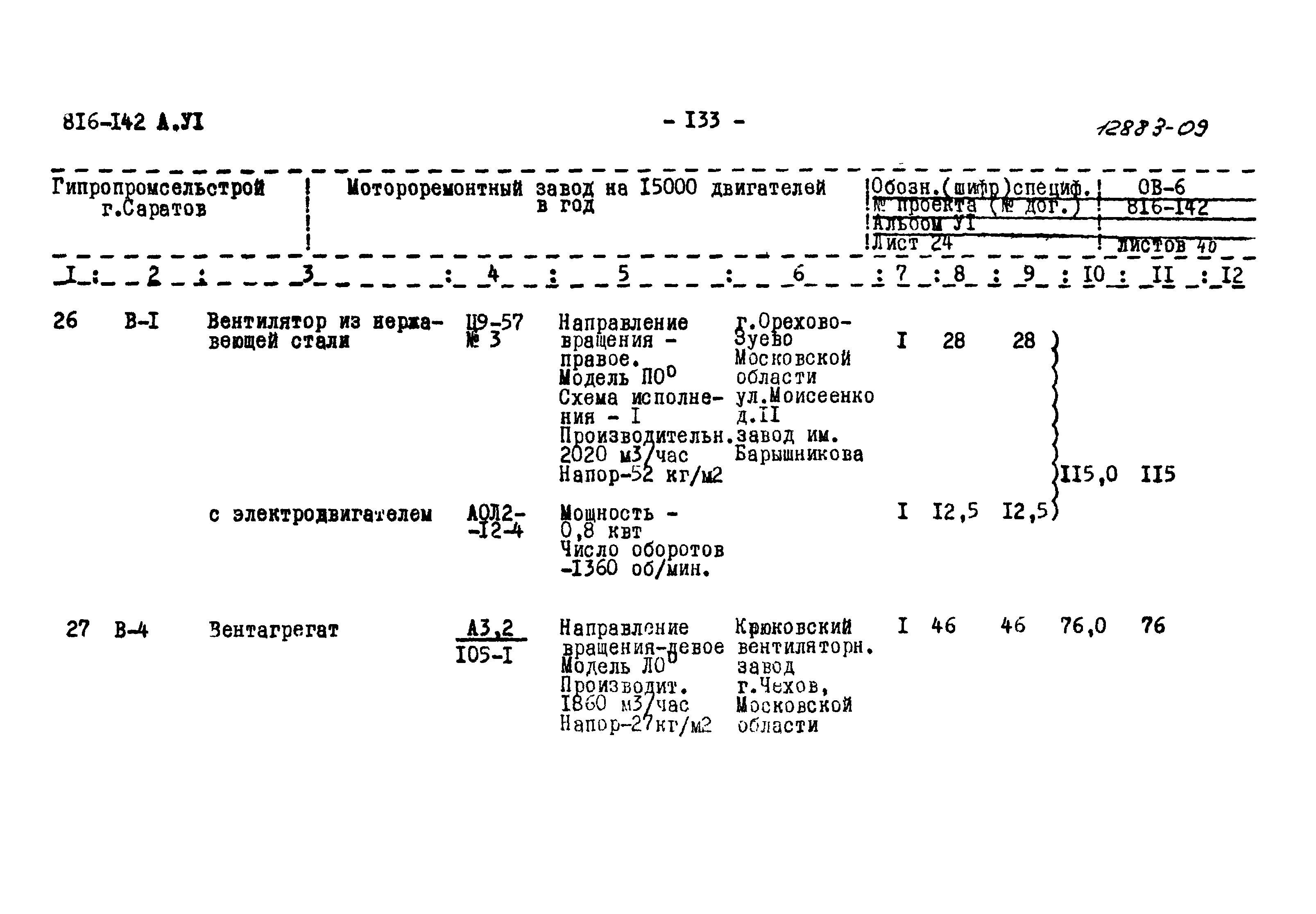 Типовой проект 816-142