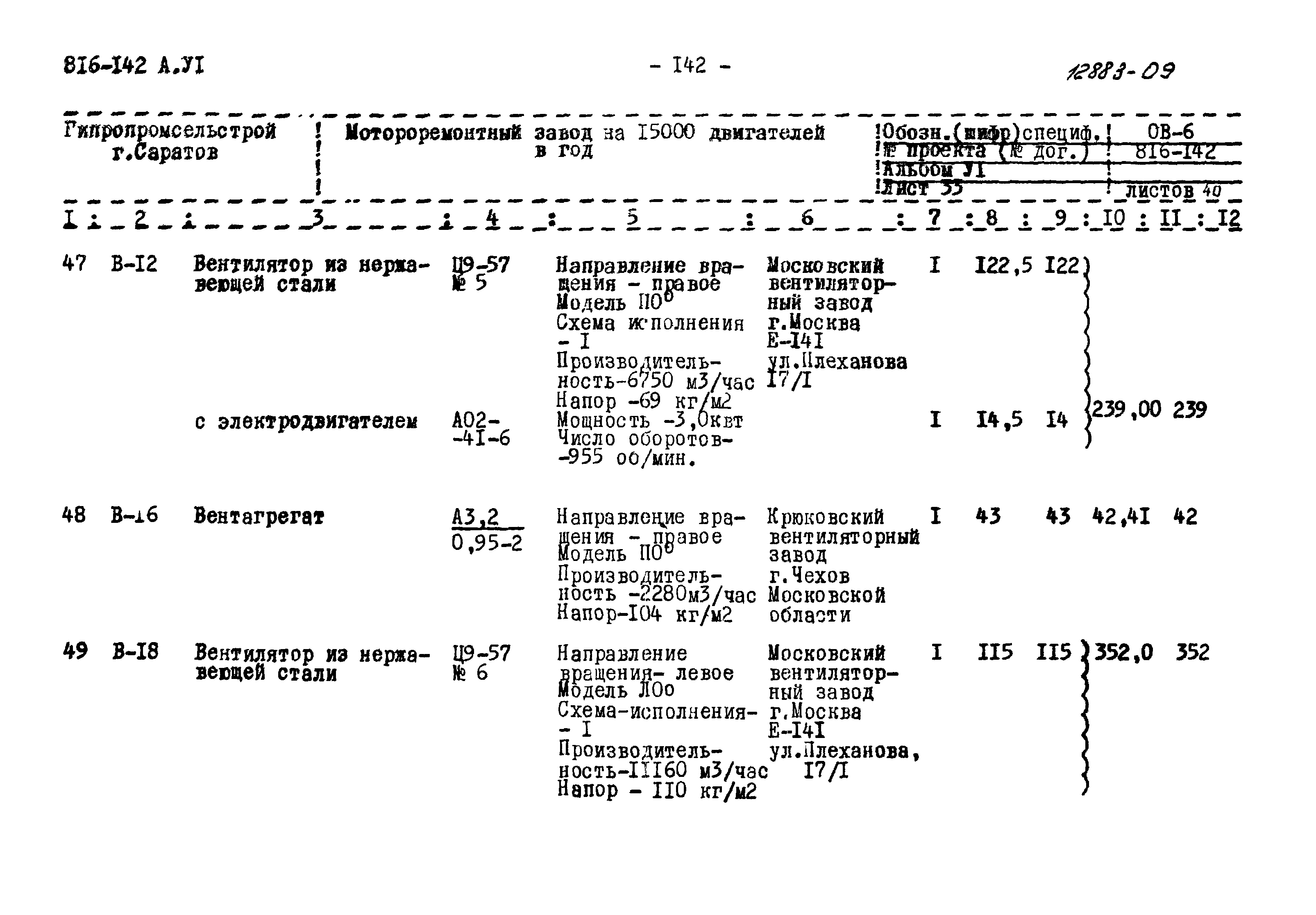 Типовой проект 816-142