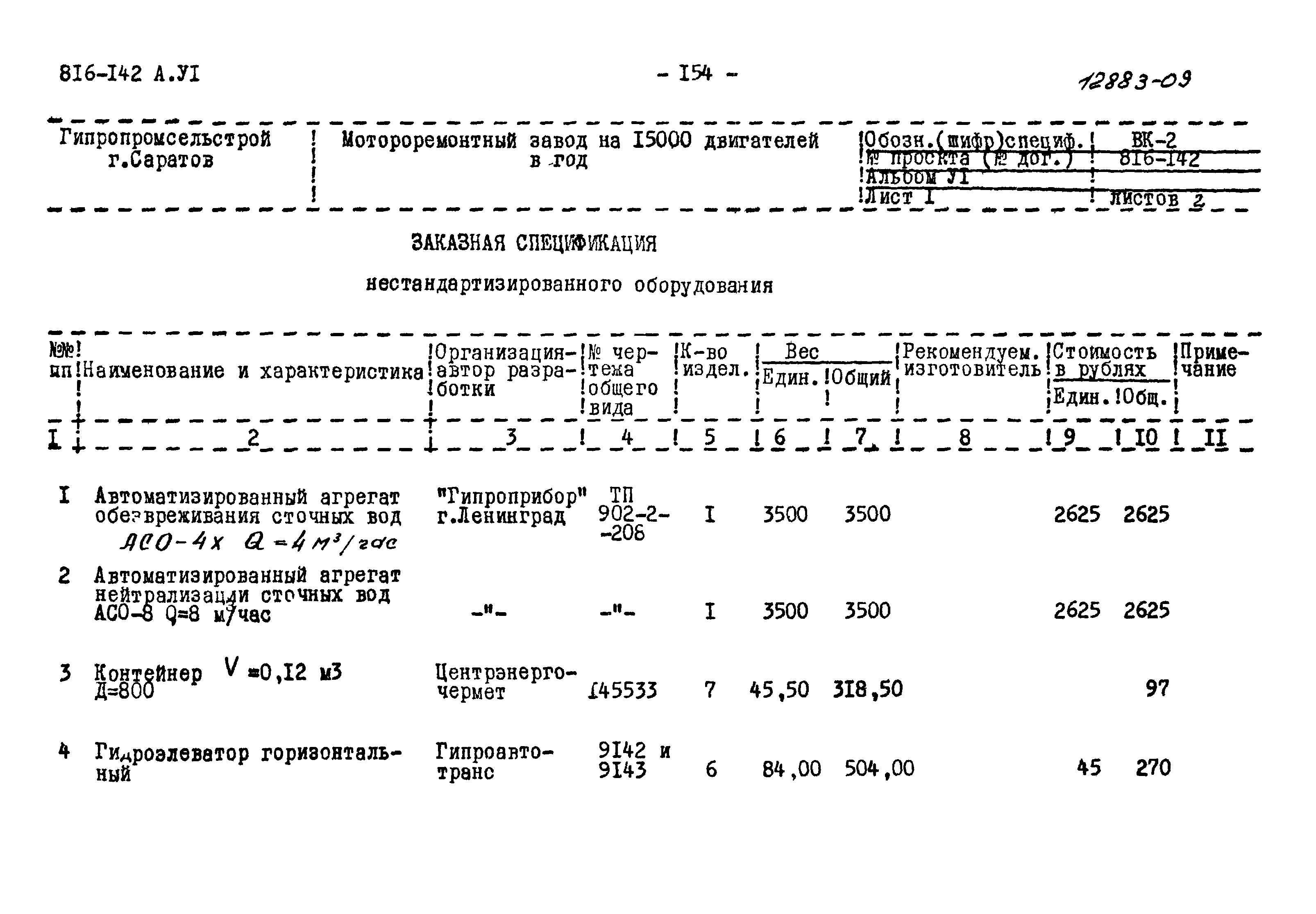 Типовой проект 816-142