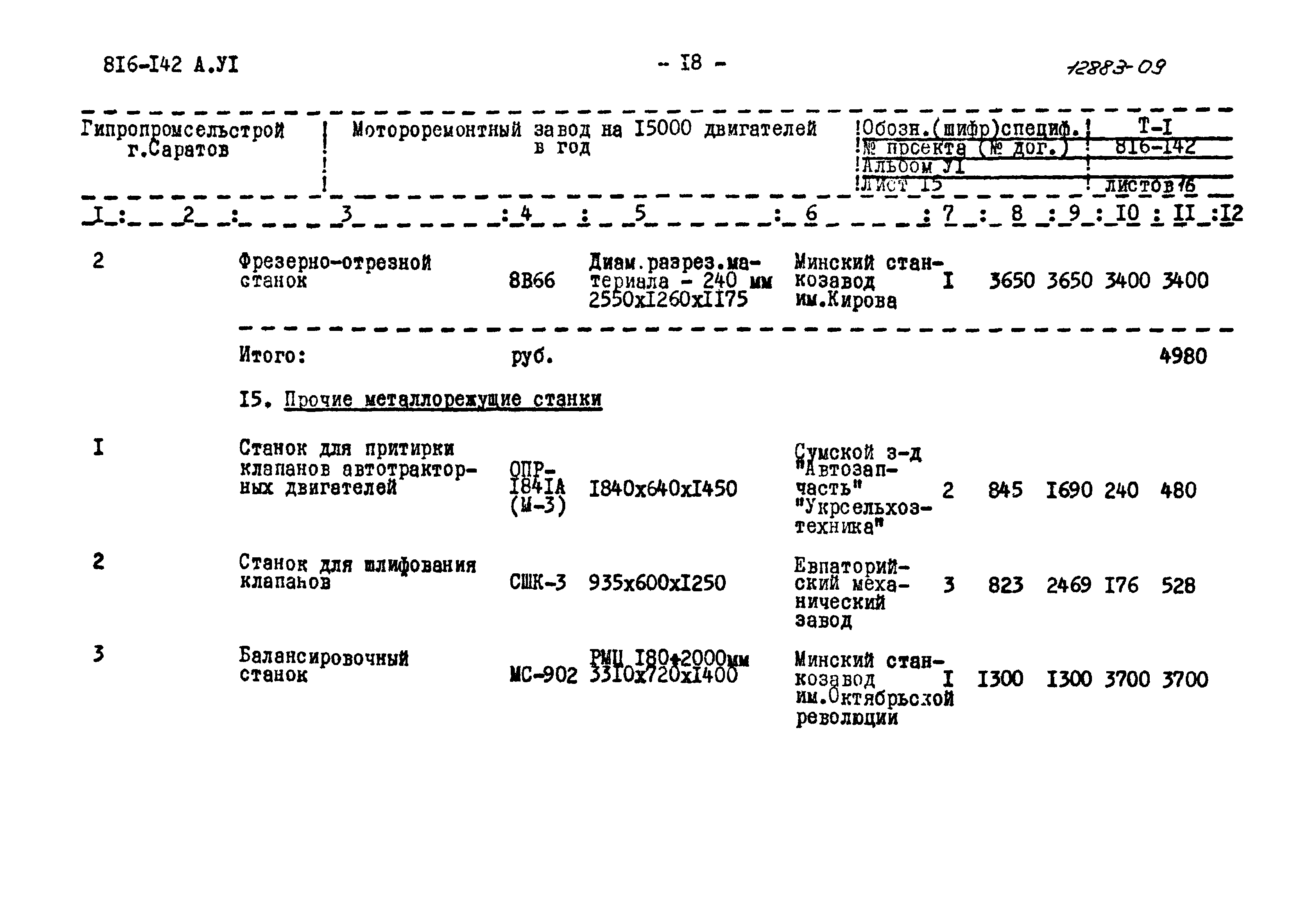 Типовой проект 816-142