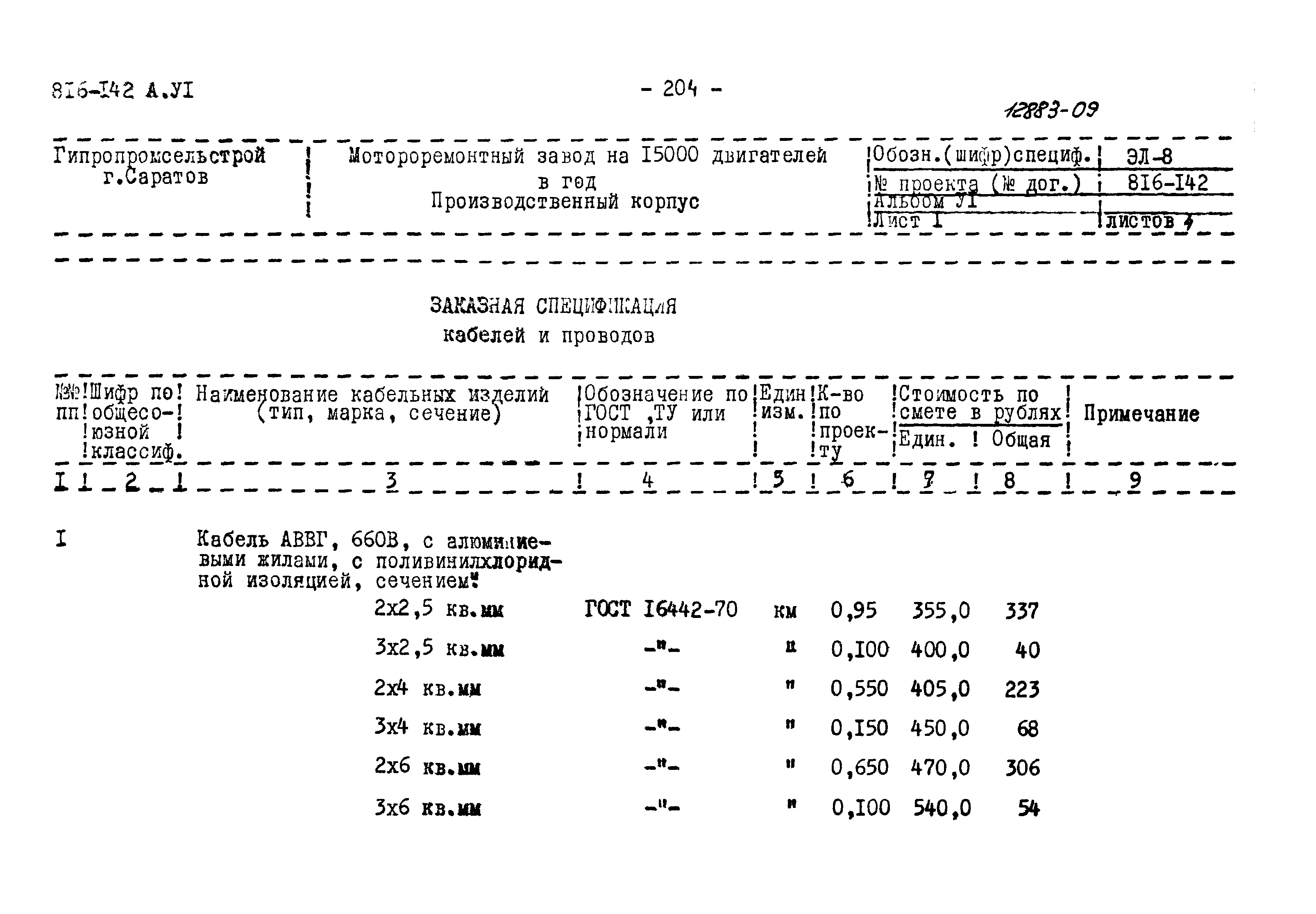 Типовой проект 816-142