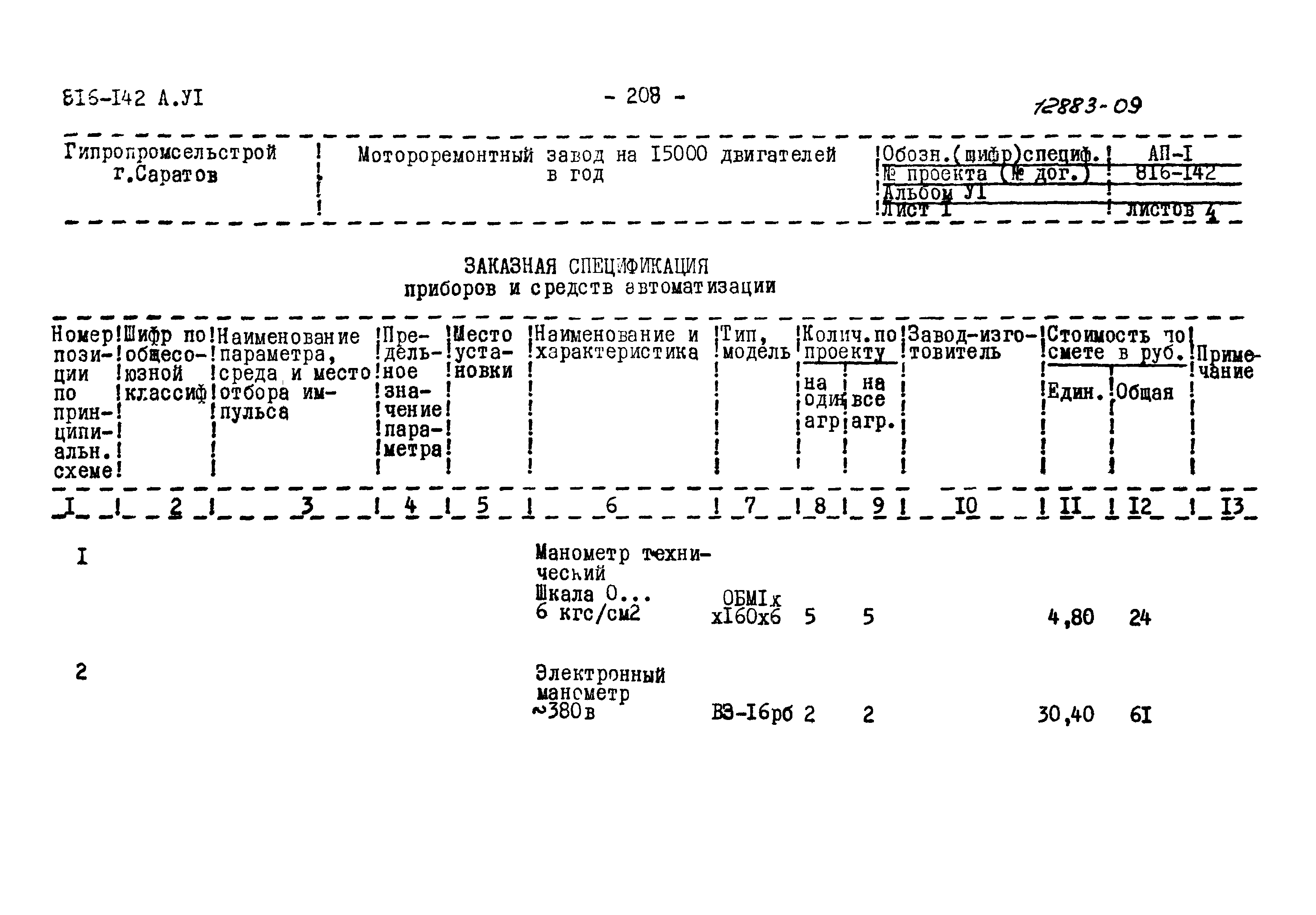 Типовой проект 816-142