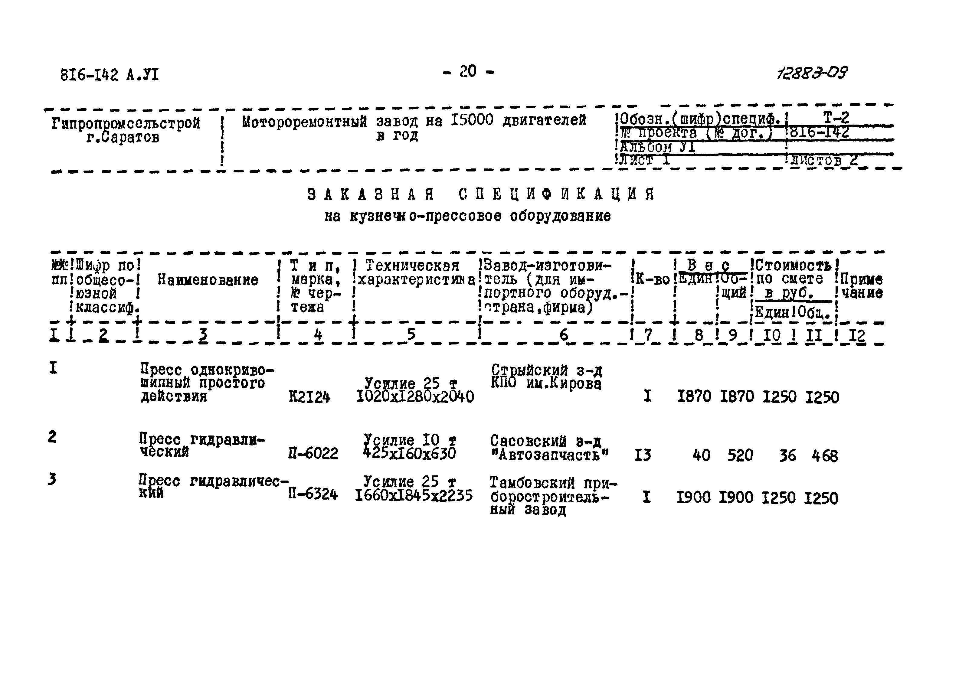 Типовой проект 816-142