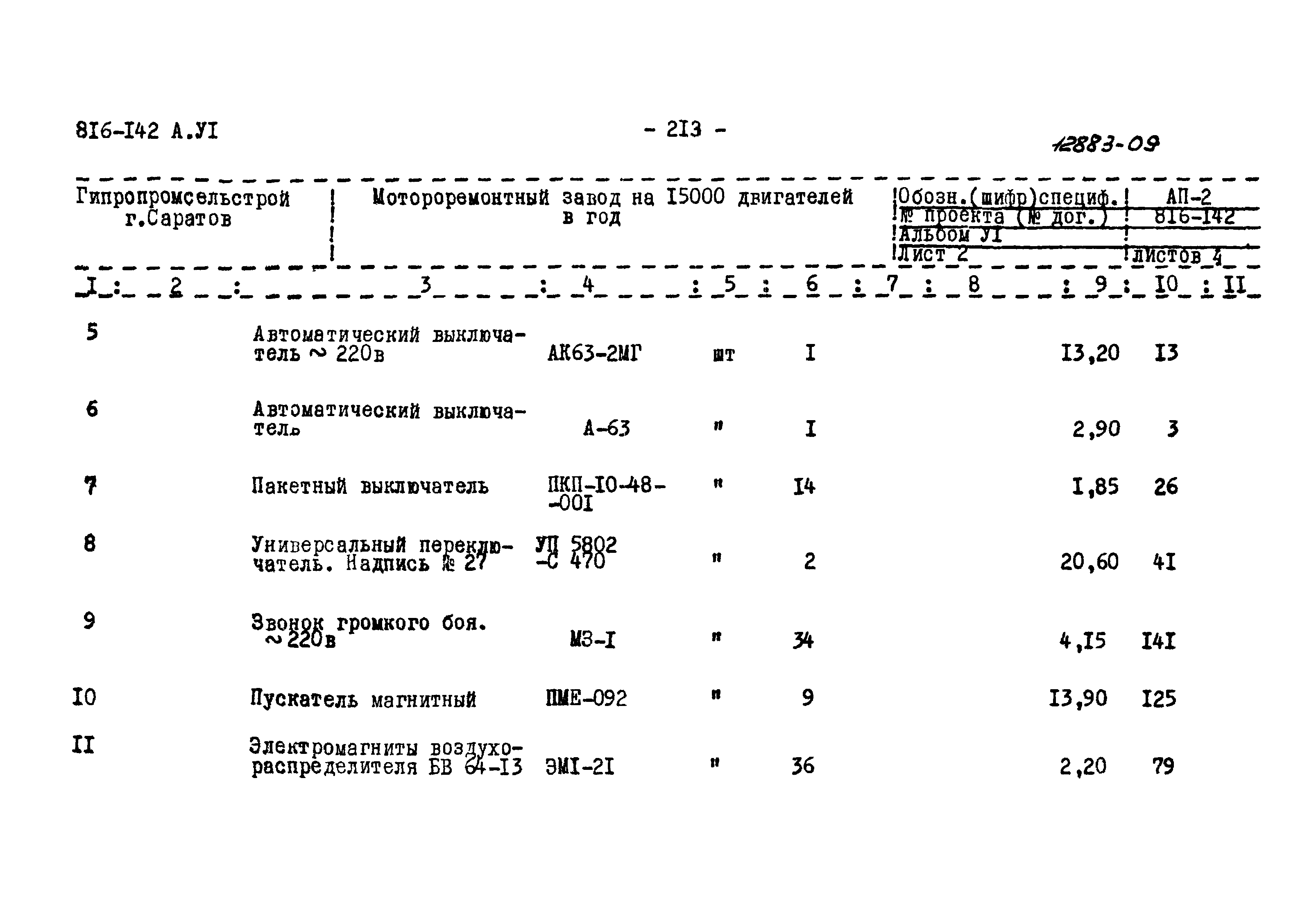 Типовой проект 816-142