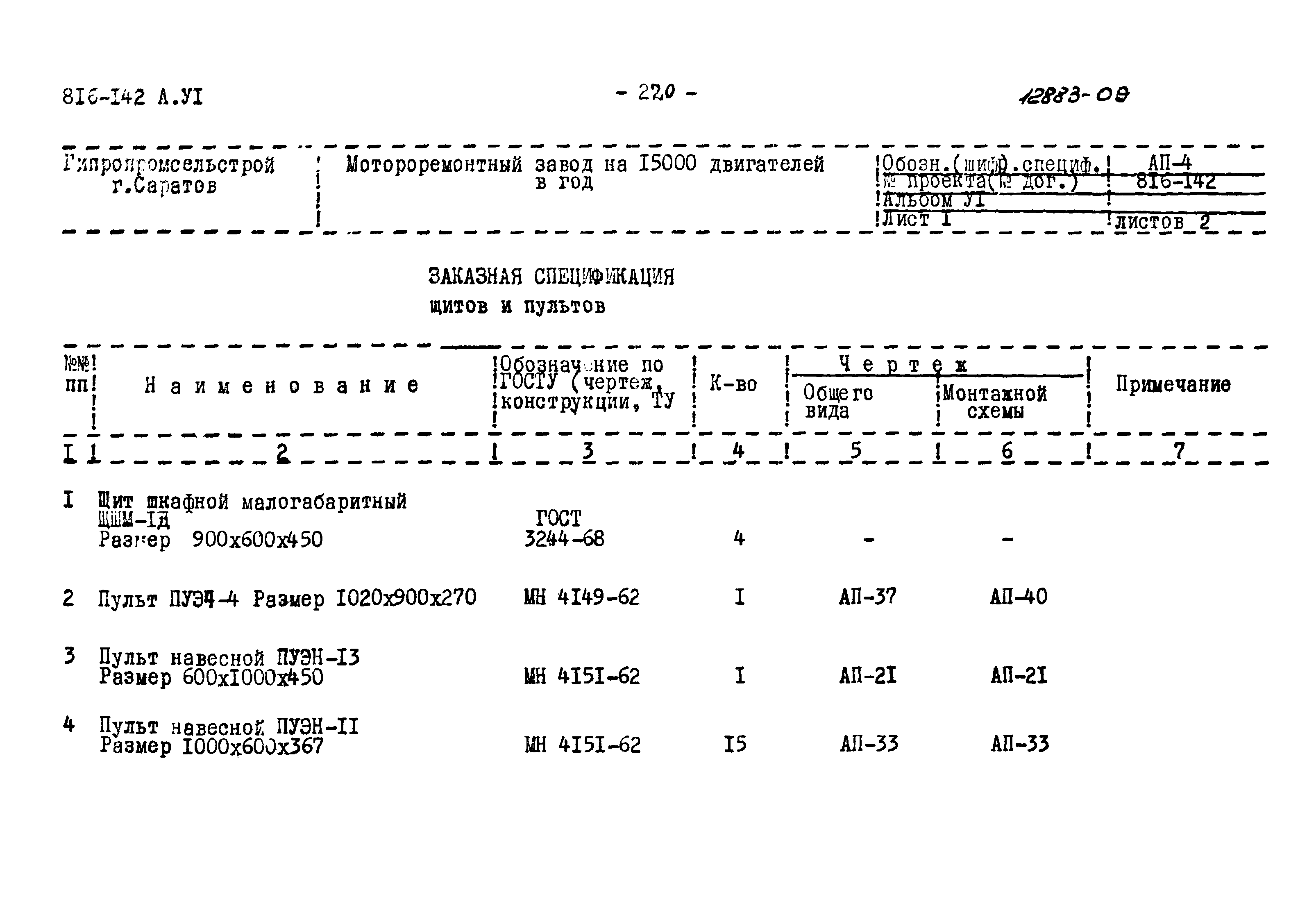 Типовой проект 816-142