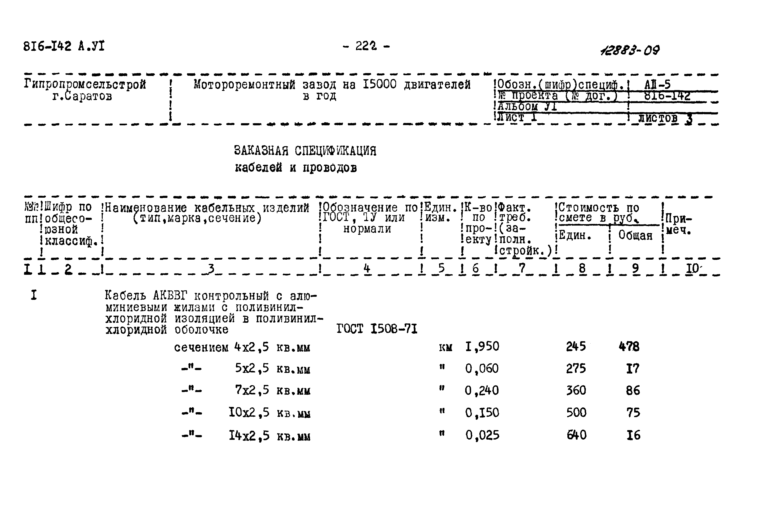 Типовой проект 816-142