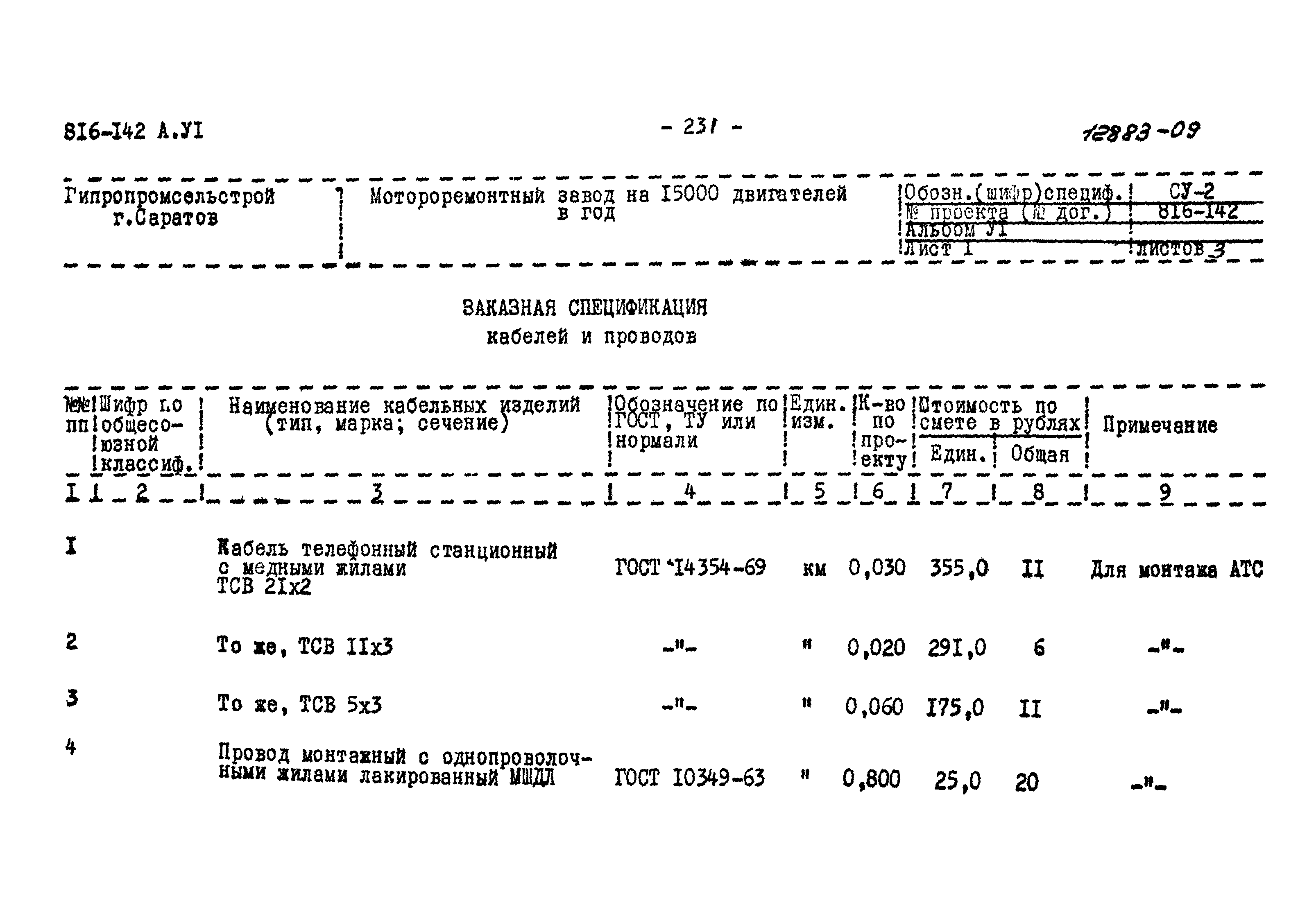 Типовой проект 816-142